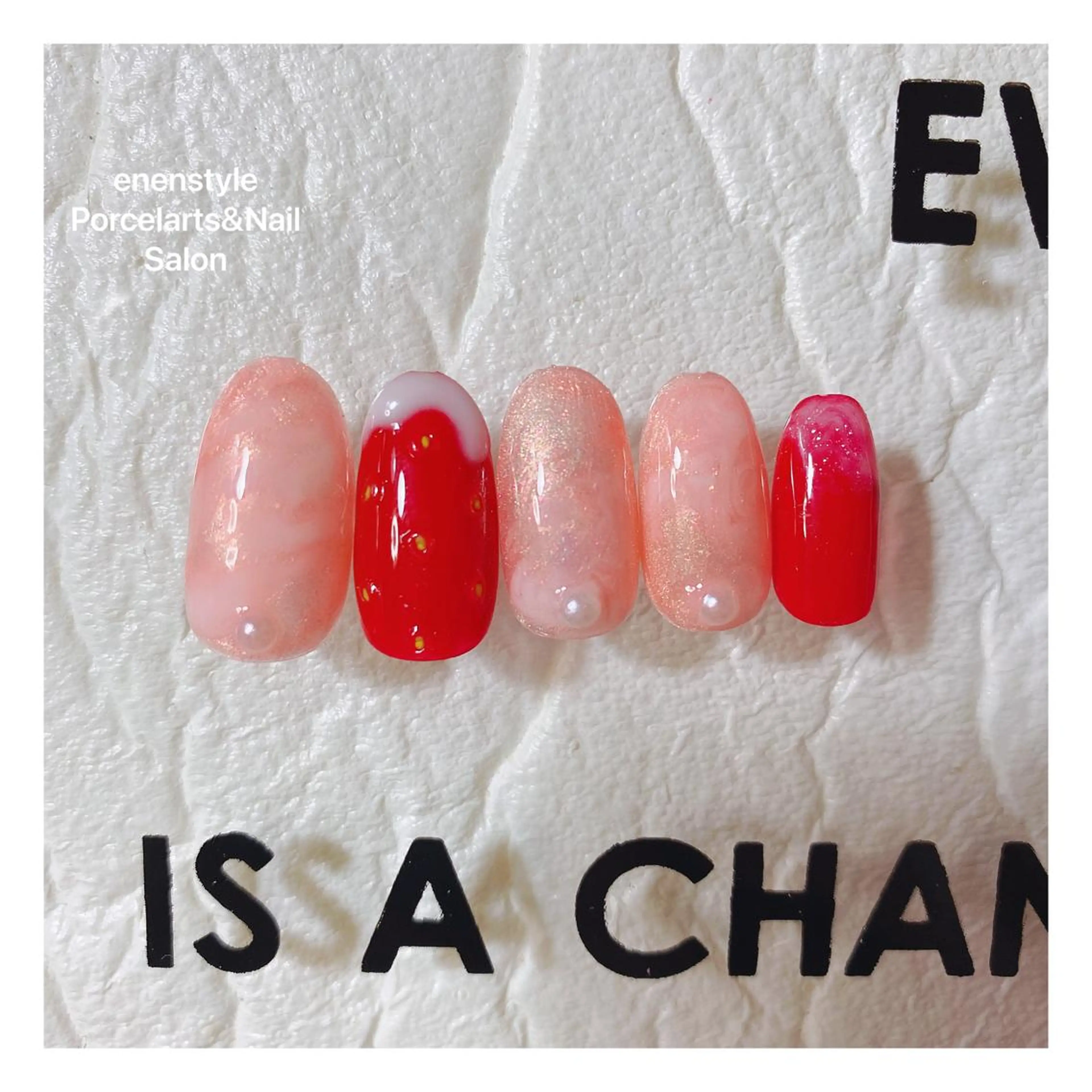 ミディアム ネイル ハンドネイル 👑enen style👑のネイルデザイン