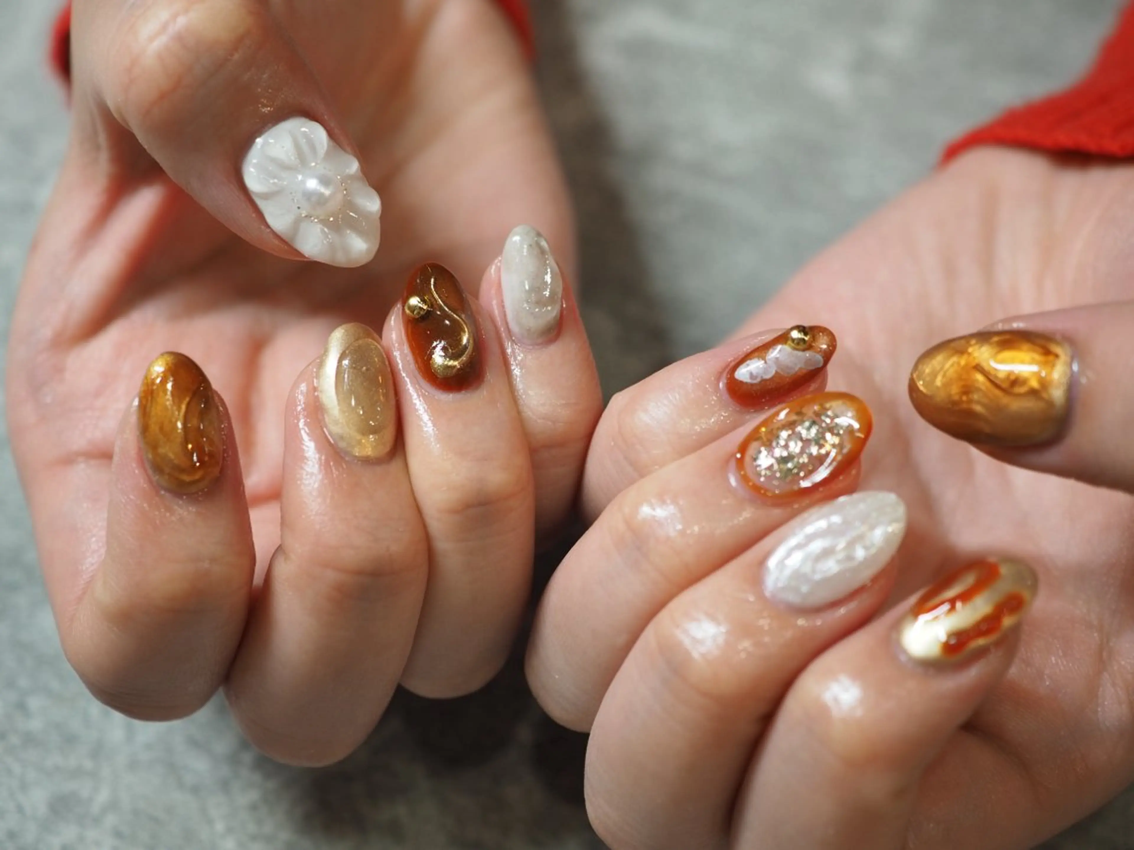 ネイル ニュアンスネイル ハンドネイル glaNje shioriのネイルデザイン