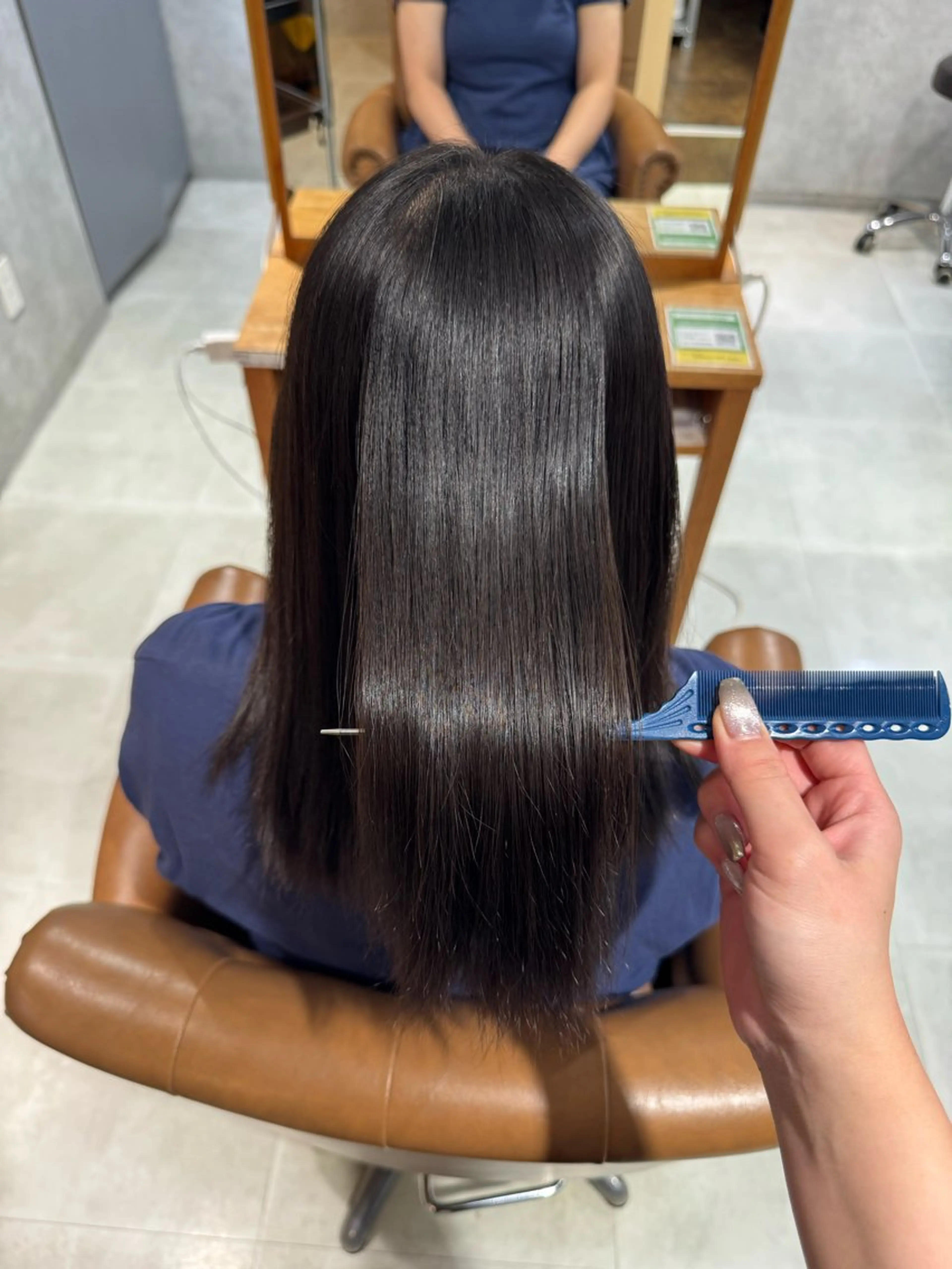 縮毛矯正 ANKHCROSS Hiyori💙のヘアスタイル