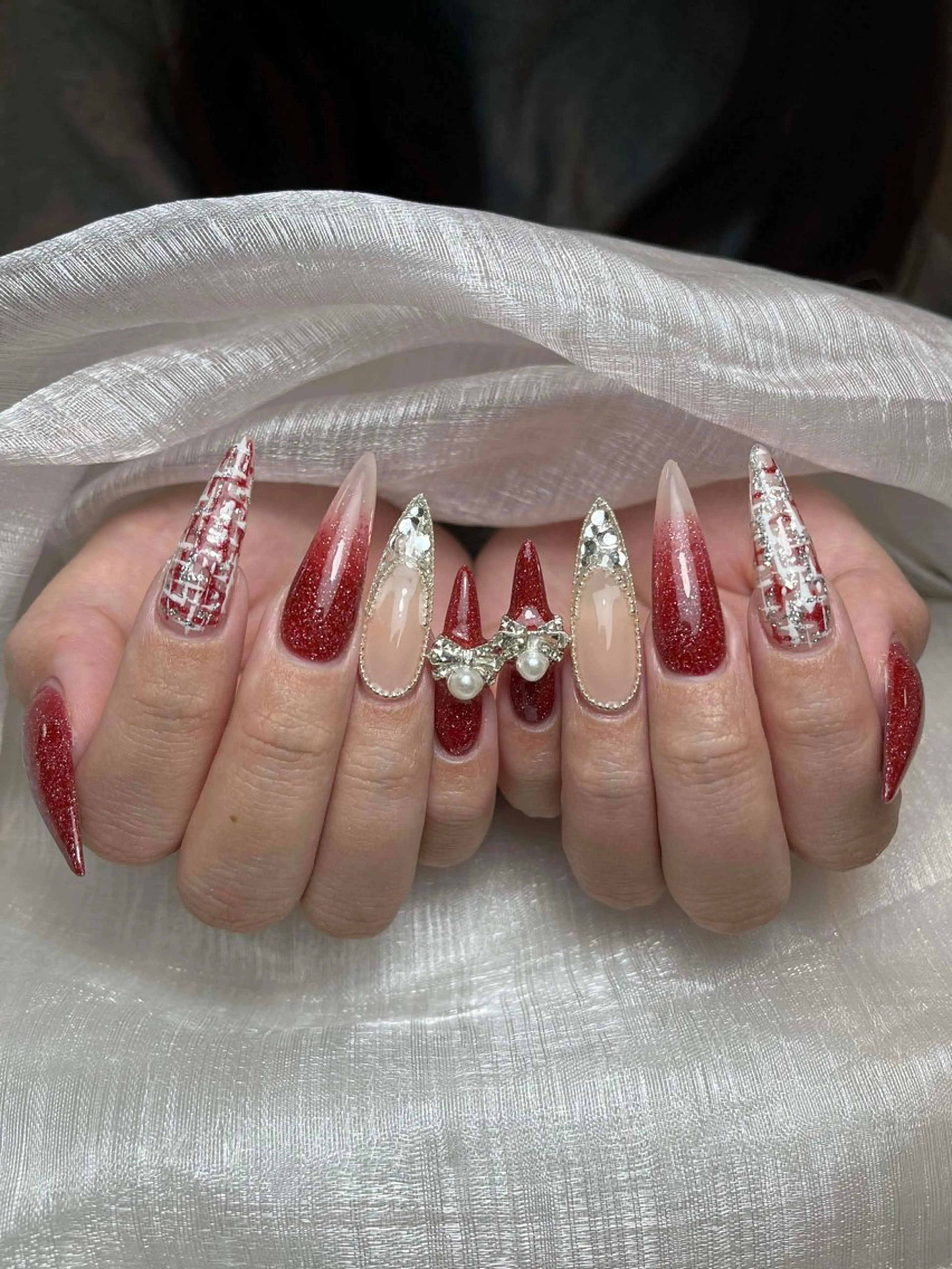 ネイル アートネイル 成人式 ジェルネイル ニュアンスネイル 夏ネイル ハンドネイル Jenn Nail Salonのネイルデザイン