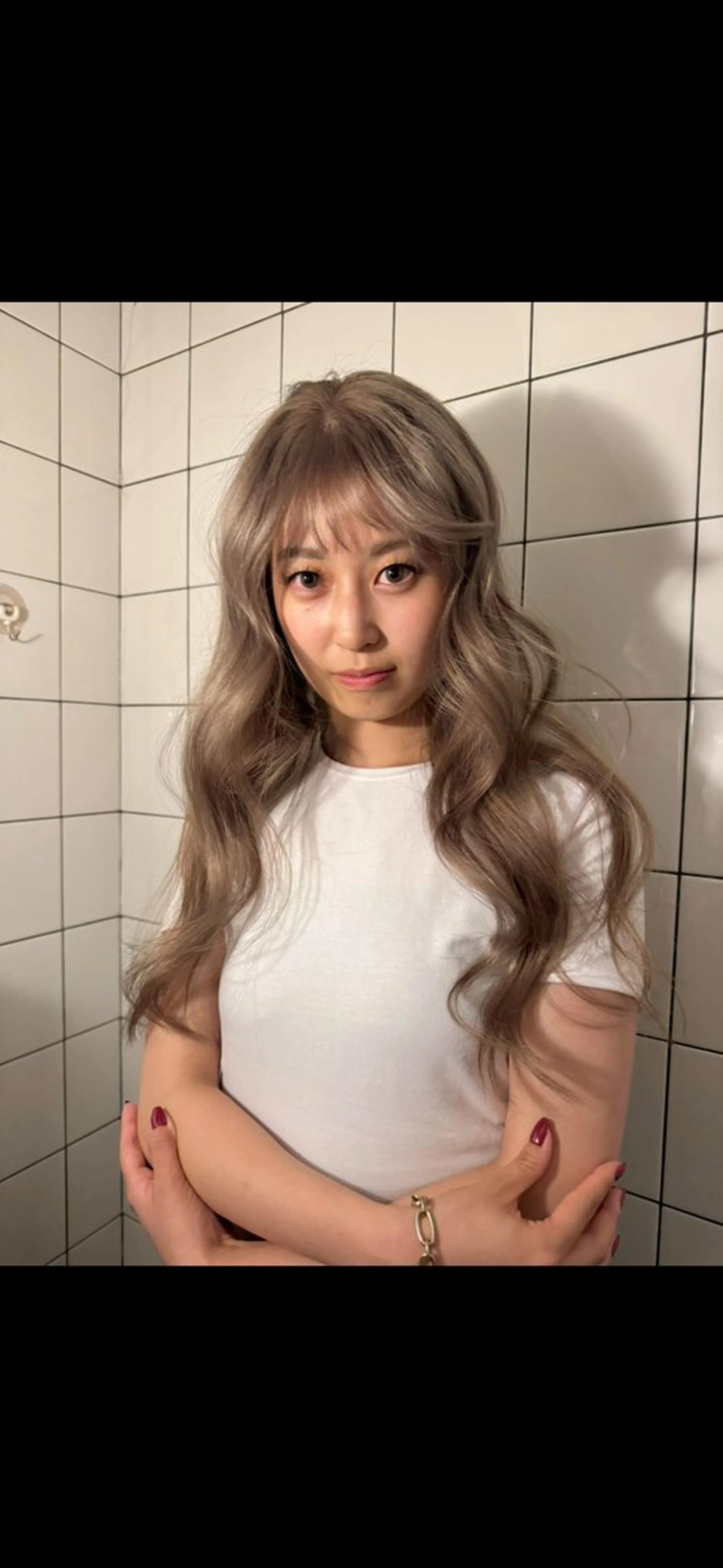 セミロング 捺葵 @72tomi__のヘアスタイル