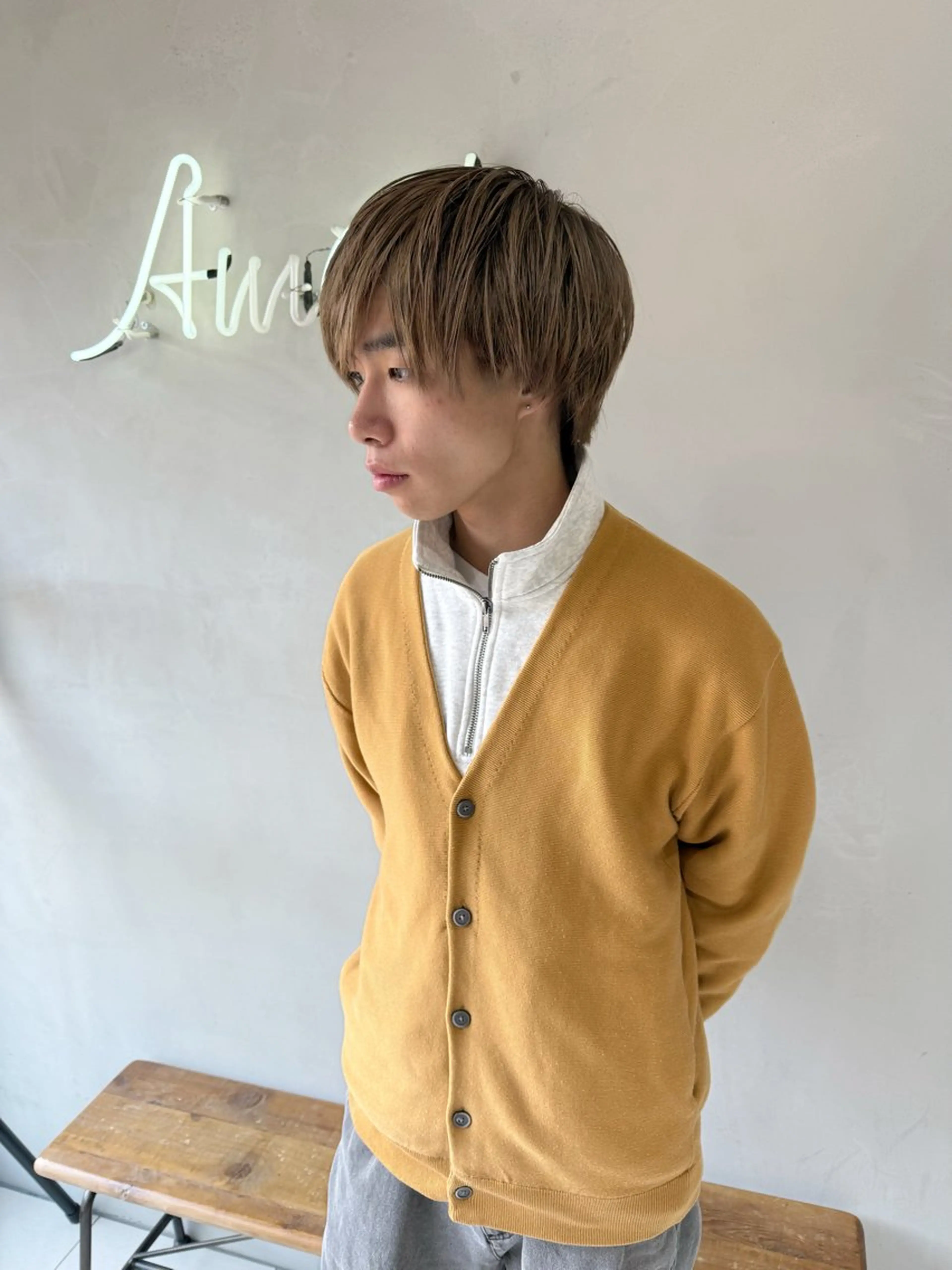 ショート カラー メンズ ヘアカラー トリートメント 【毛流れヘア】 人気No.1/ユウキのヘアスタイル