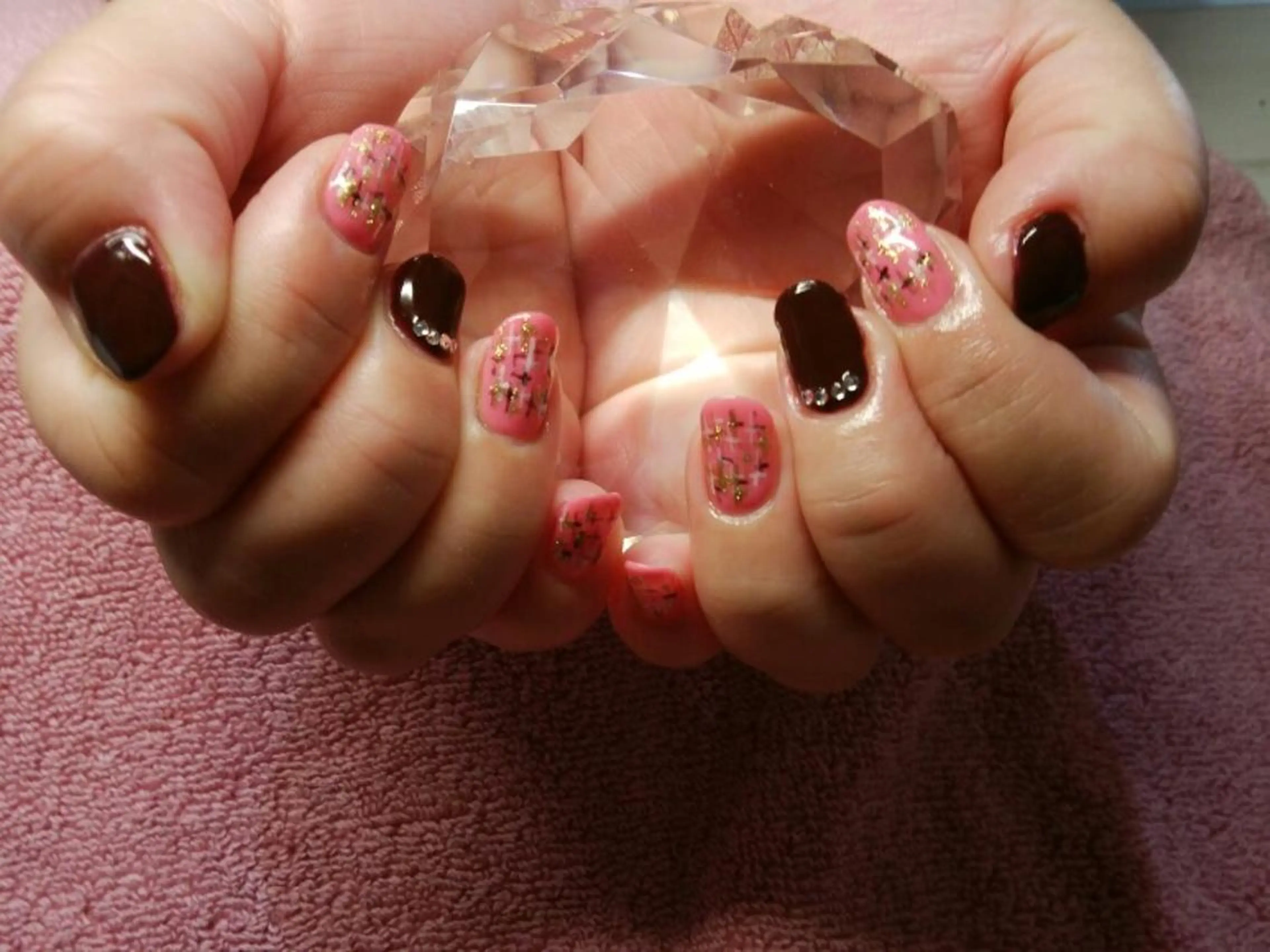 ネイル ボルドー ワンカラーネイル ツイードネイル ネイリスト AIKOのネイルデザイン