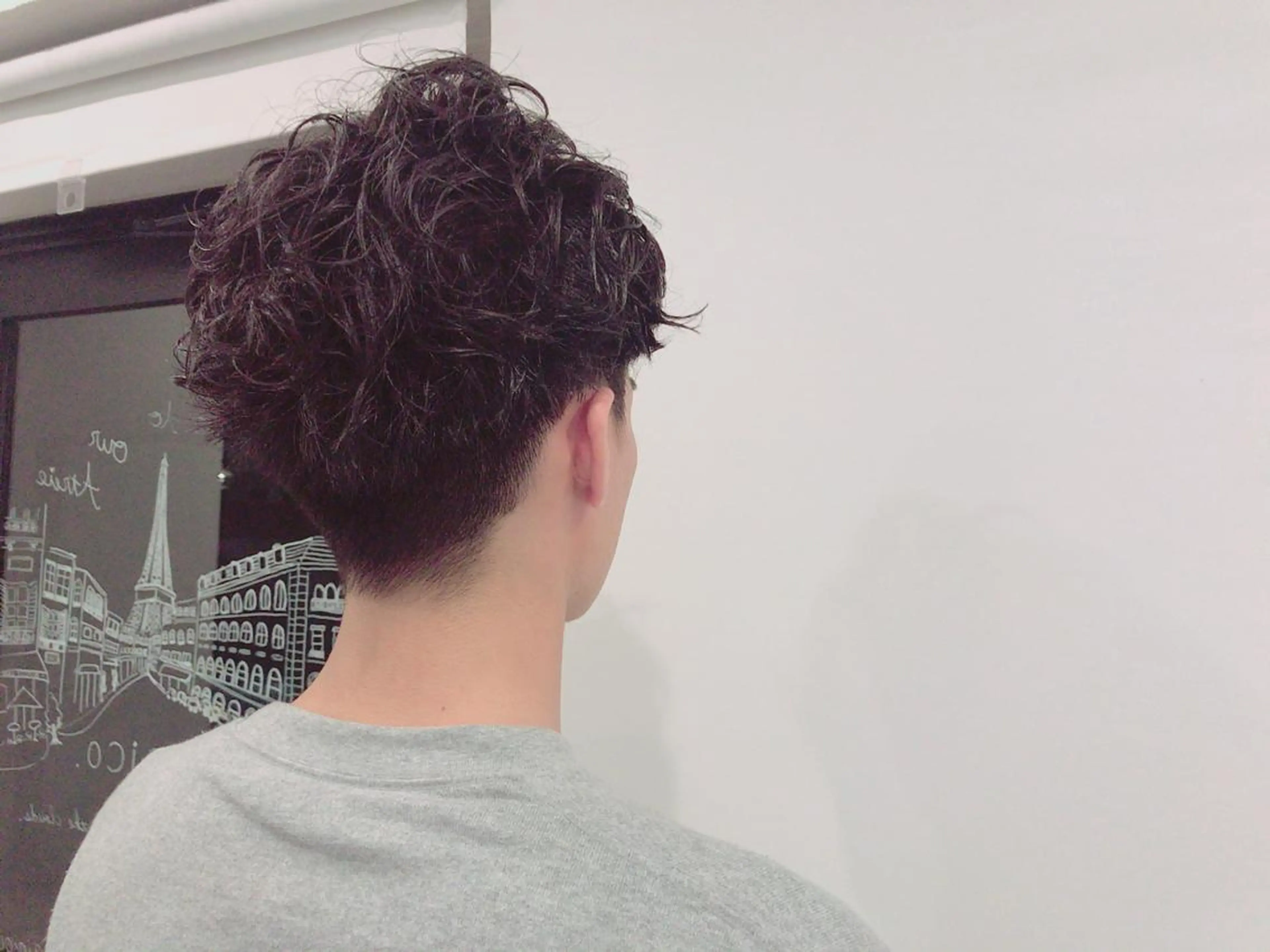 ショート カラー パーマ メンズ カット パーマ ちこ .のヘアスタイル