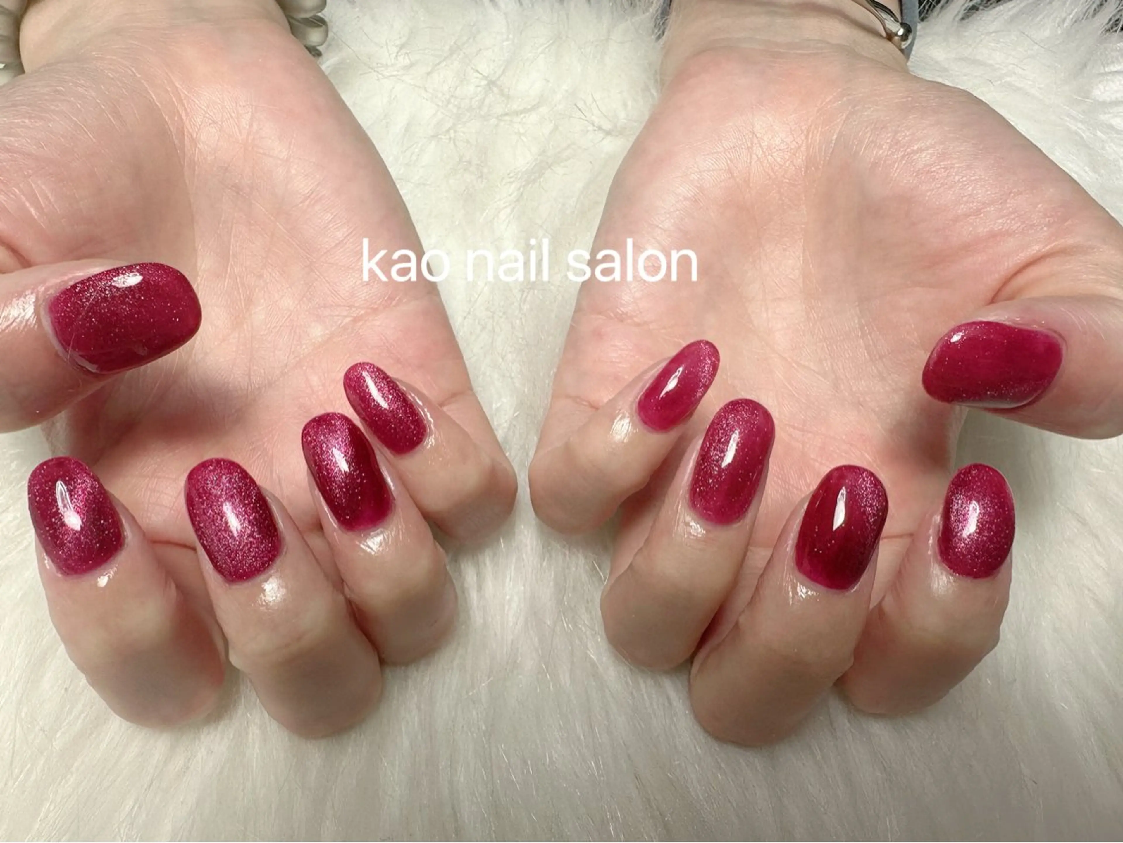ネイル チークネイル 長さ出し フレンチネイル ジェルネイル ガラスフレンチ ハンドネイル kao nail マグネット/長さだしのネイルデザイン