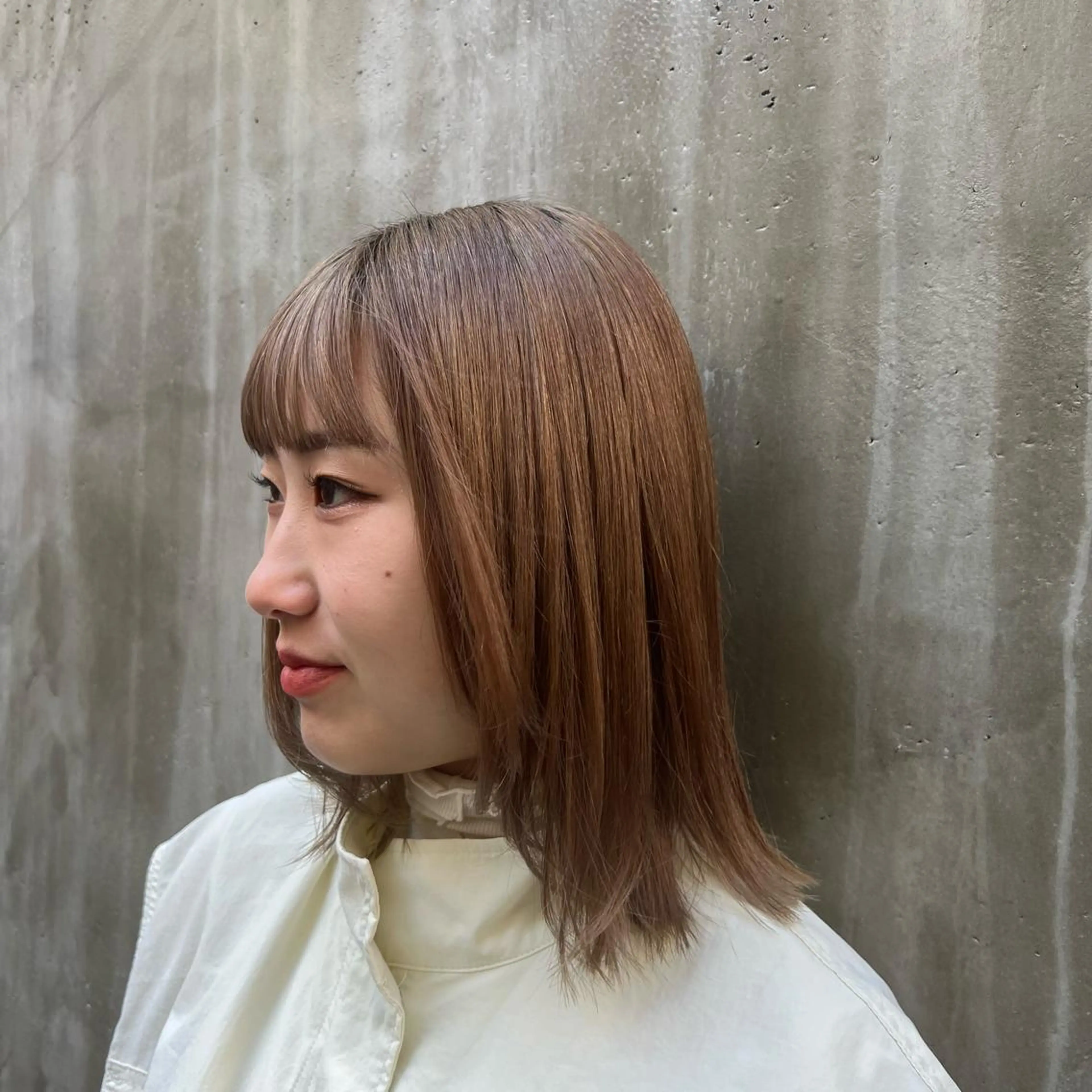 ミディアム カラー ベージュカラー ブラウンカラー カット トリートメント 🍇おぐら めぐみ🍇のヘアスタイル