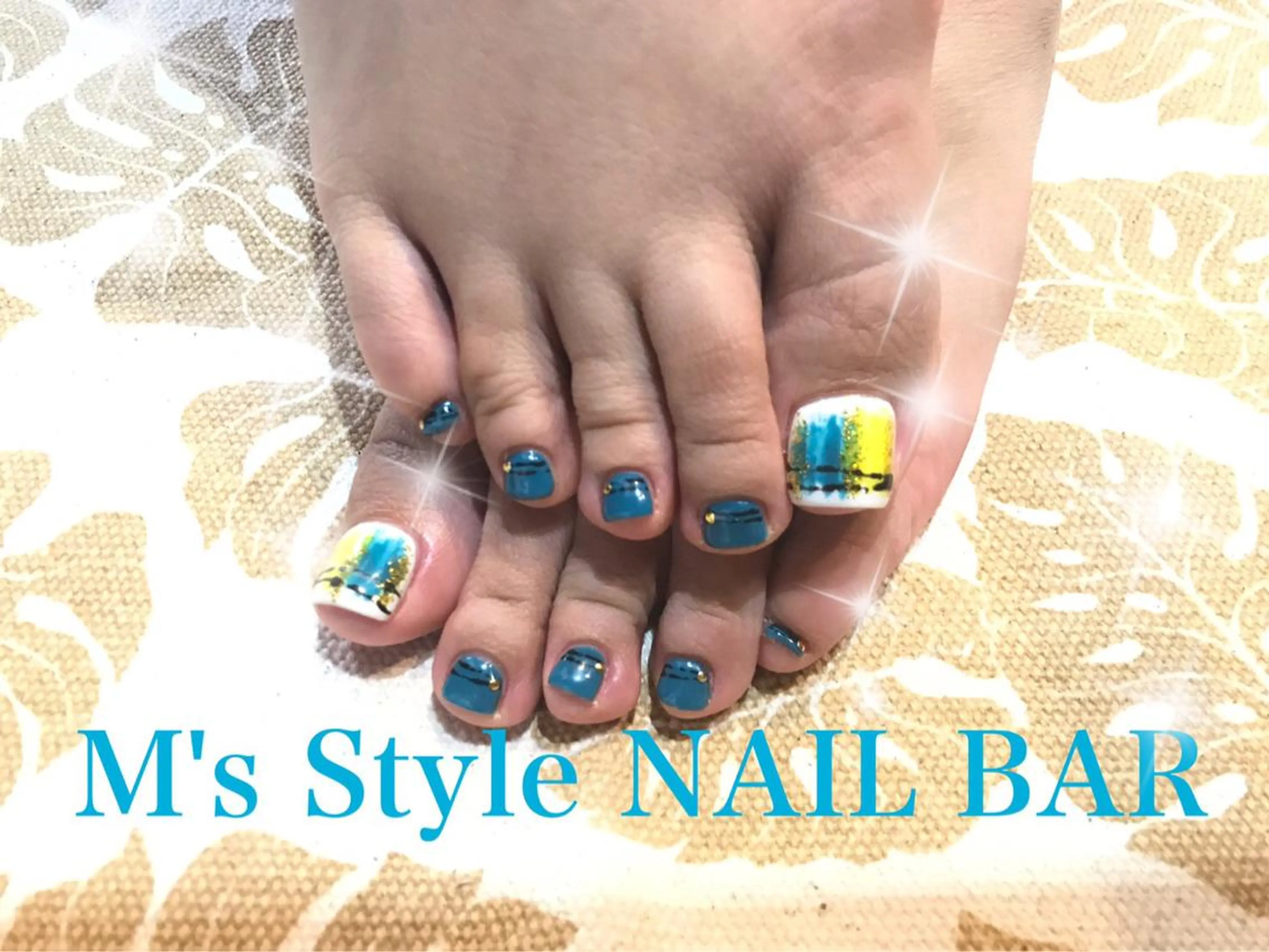 ネイル フットネイル ジェルネイル フットネイル M's Style NAIL BARのネイルデザイン