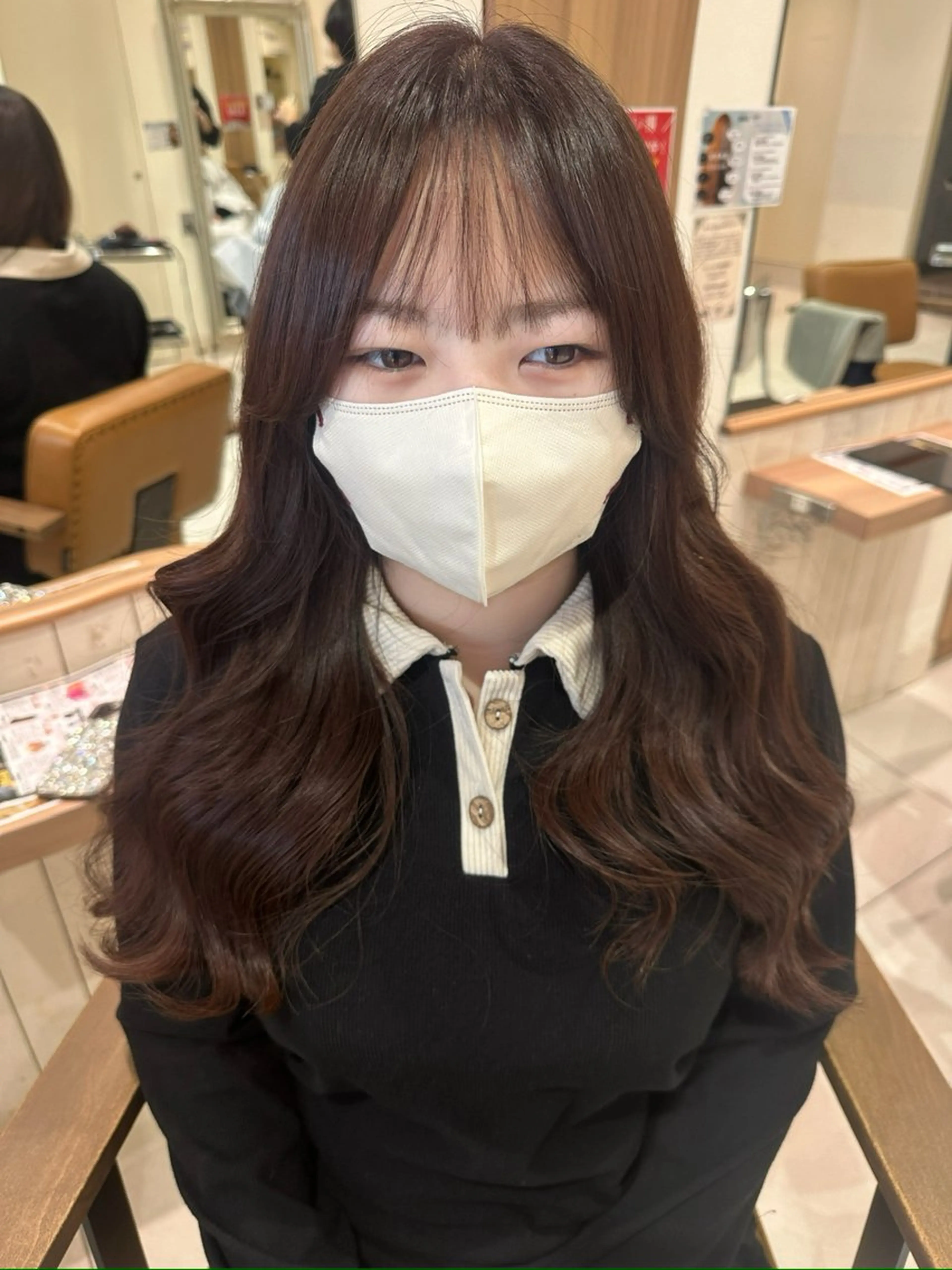 ロング カラー ヘアアレンジ レイヤーカット🪽 𝐼𝐾𝑈𝑀𝐼のヘアスタイル