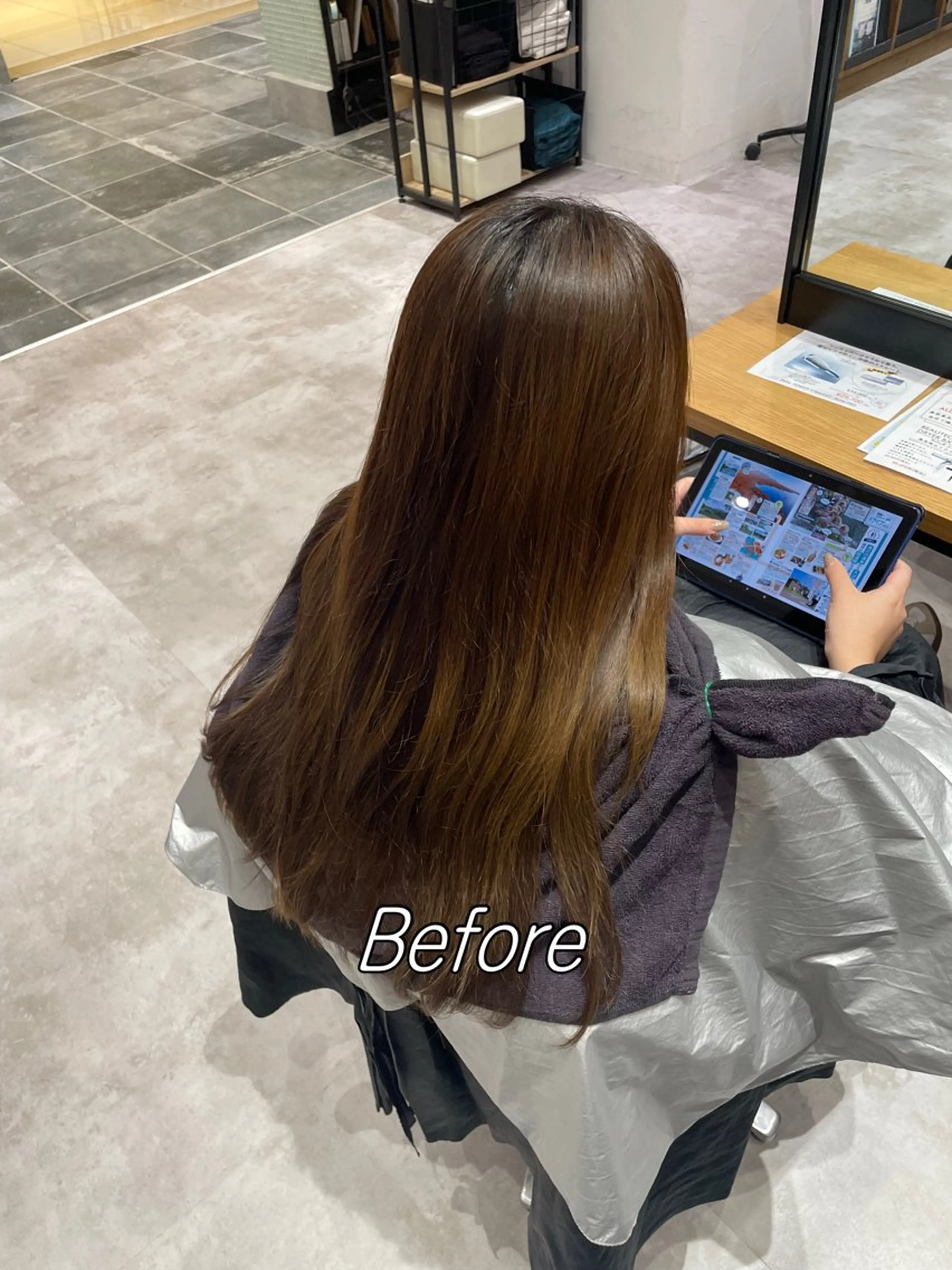 カラー ヘアカラー 自然と惹かれる🪷 艶カラー/茉優♩のヘアスタイル