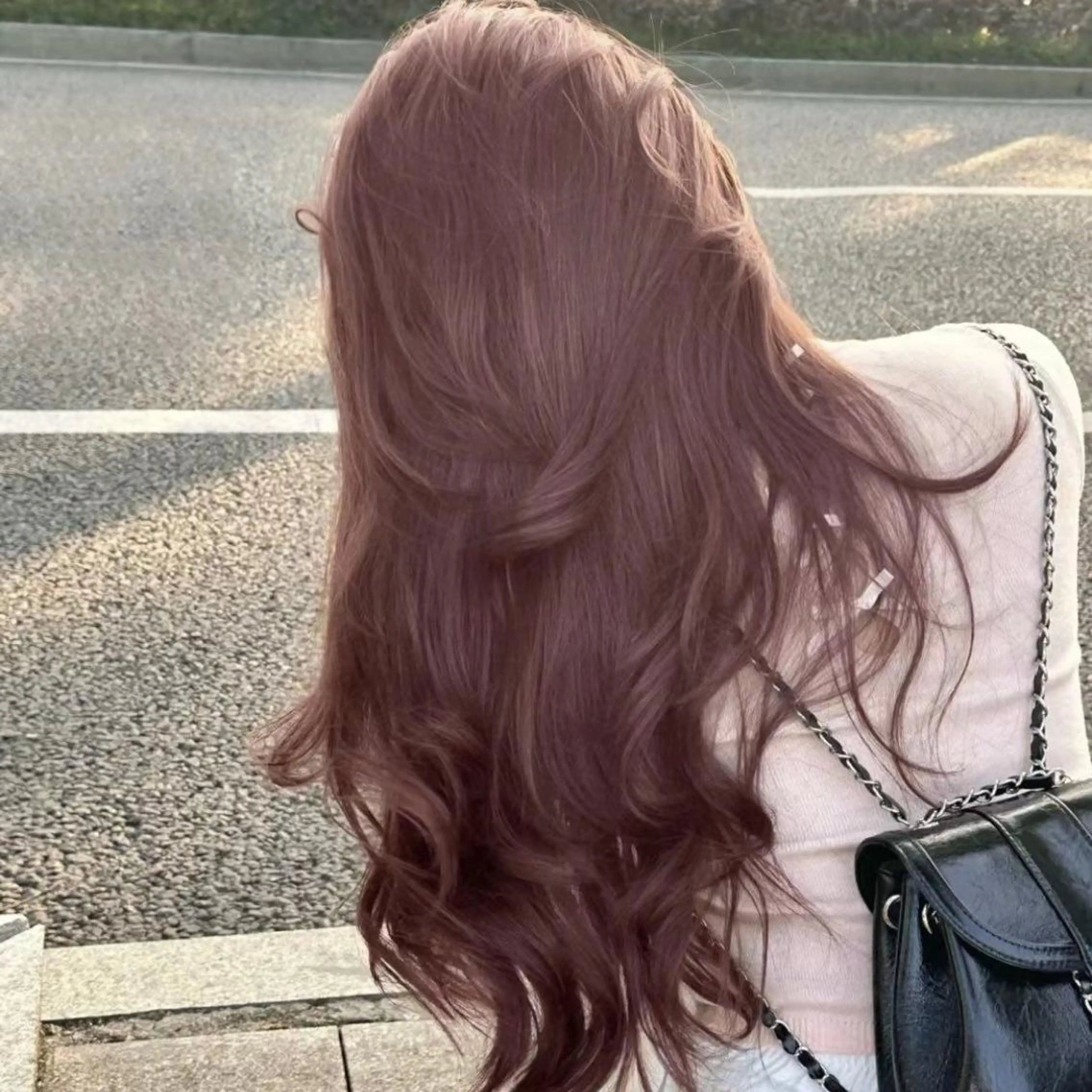 ロング カラー 韓国ベージュ🏹 YUTOのヘアスタイル