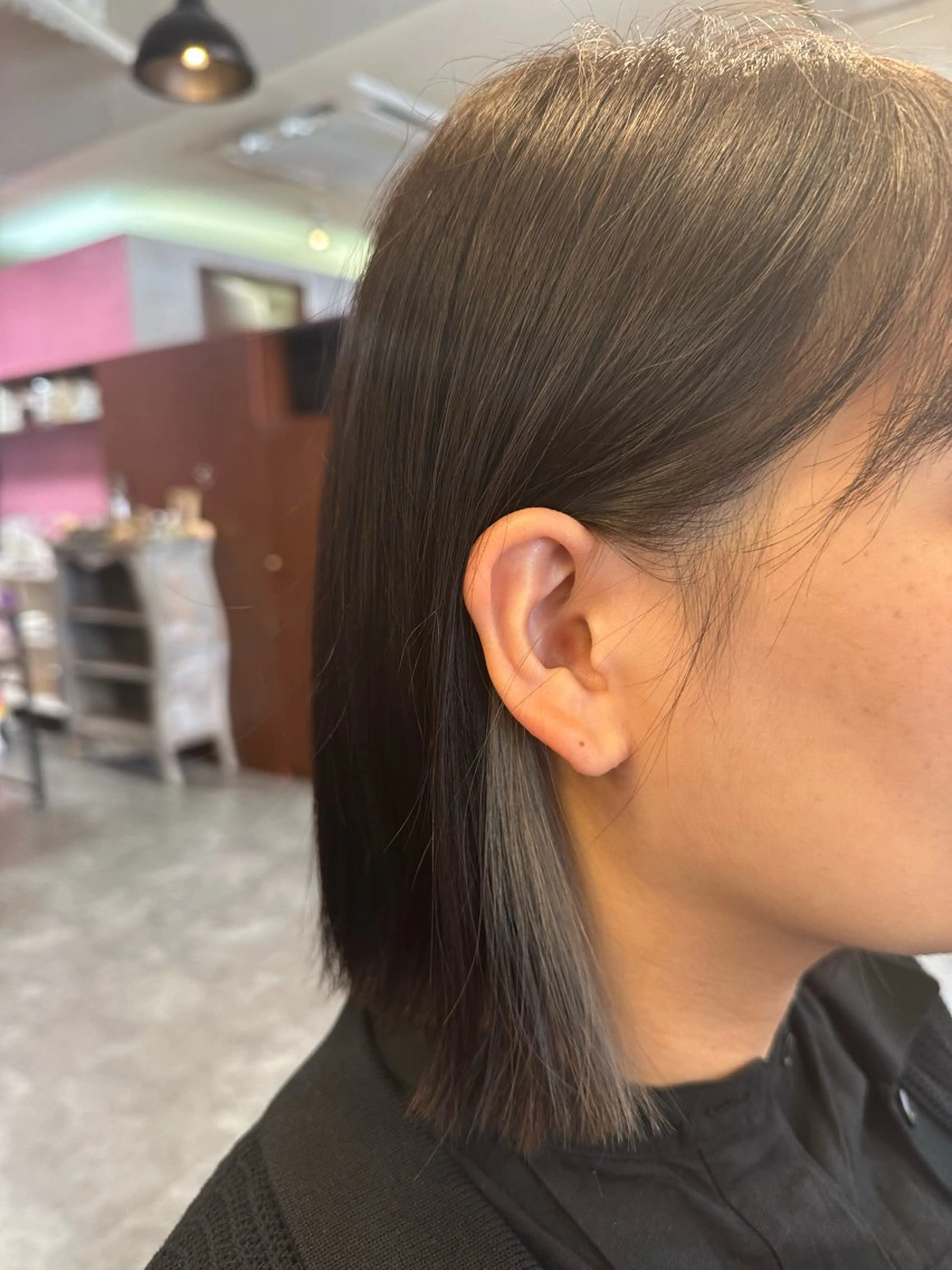 ミディアム カット ヘアカラー 髪質改善デザインカラ ー/ヒロイケカズマサのヘアスタイル