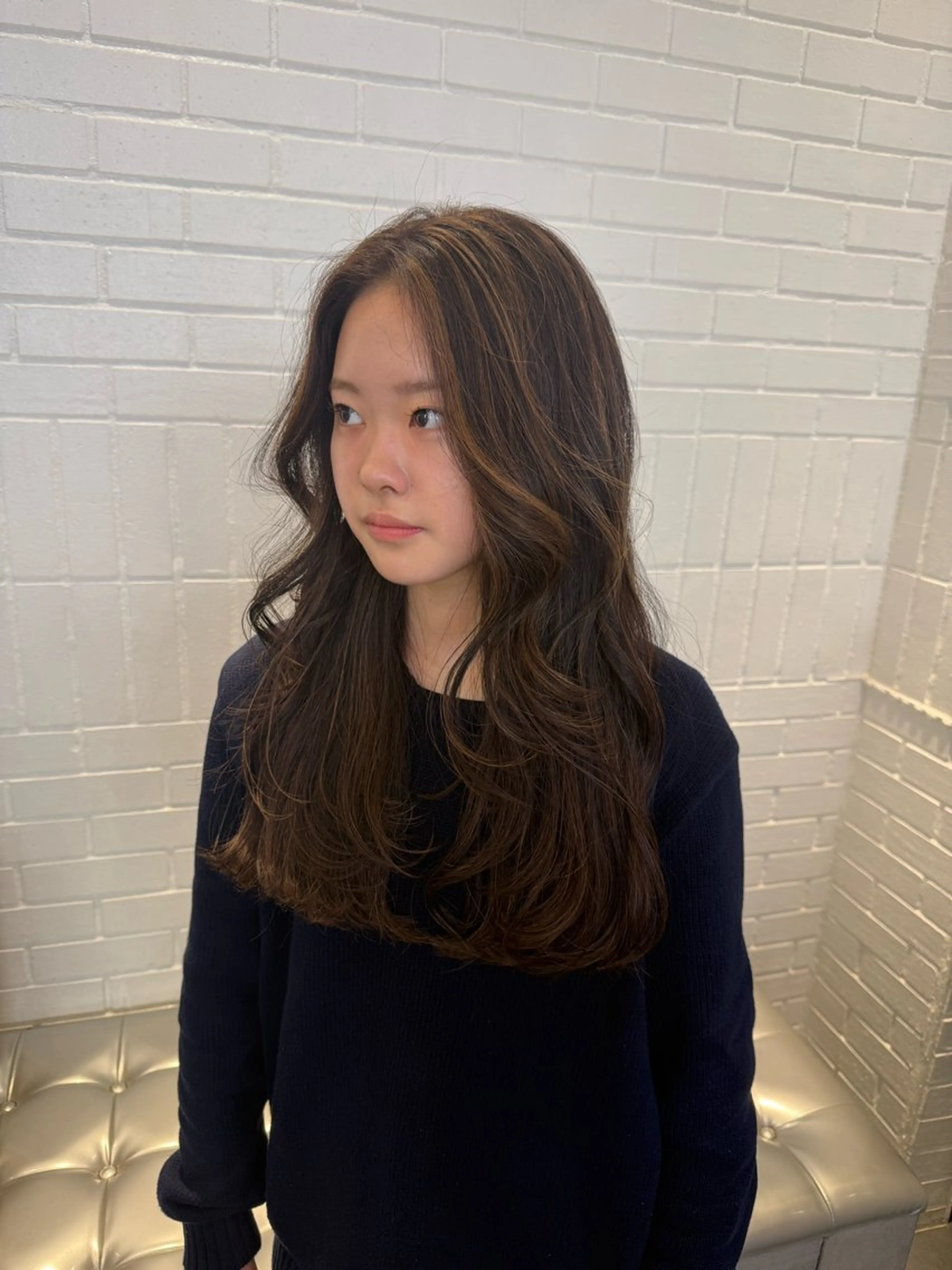 セミロング カラー ヘアアレンジ ヘアカラー トリートメント ヘアセット 海外/ハイトーン🪽 ☯️ami☯️のヘアスタイル