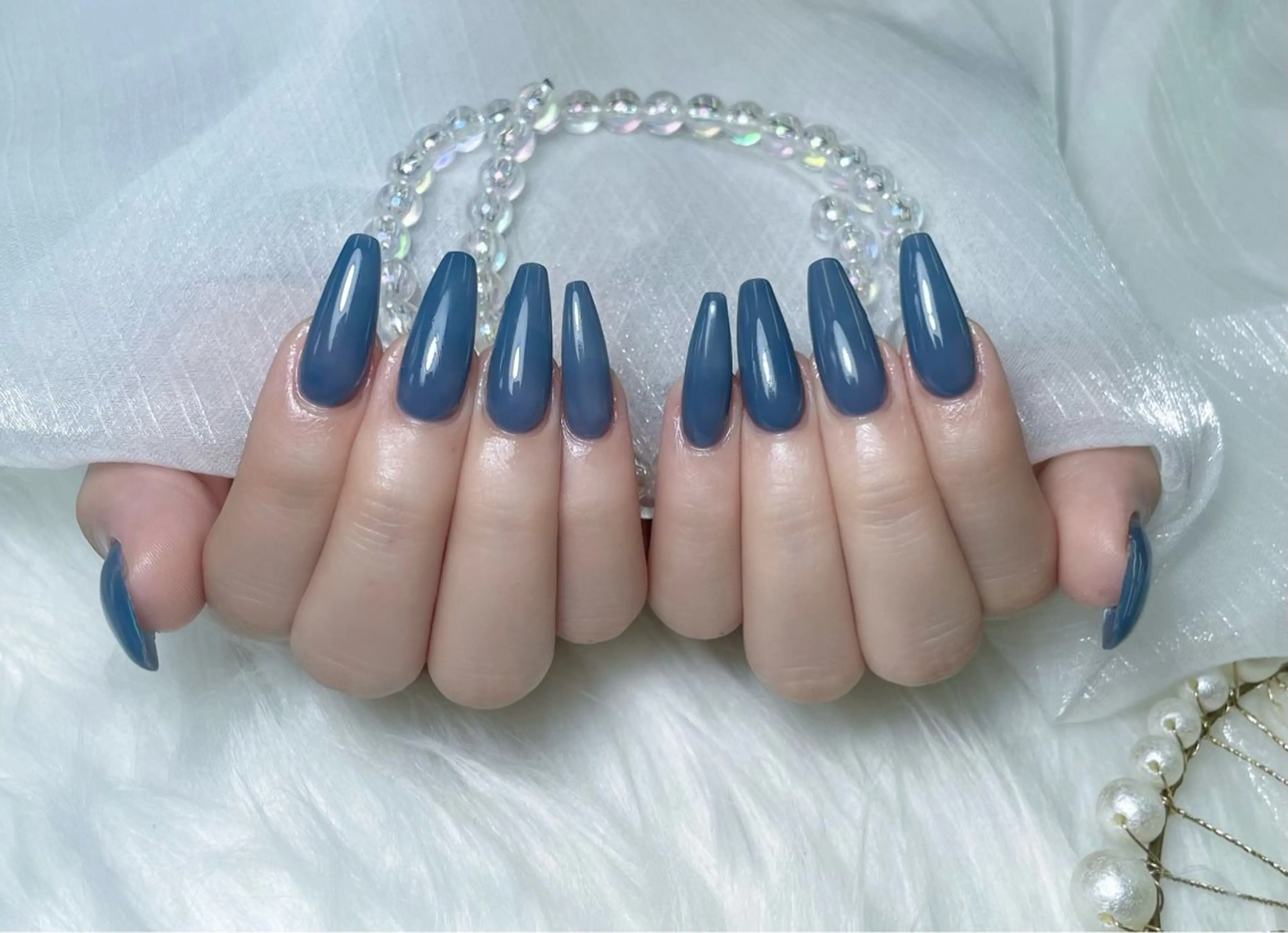 ネイル 長さ出し ジェルネイル 韓国ネイル 持ち込み ニュアンスネイル ハンドネイル King Nail_Salonのネイルデザイン