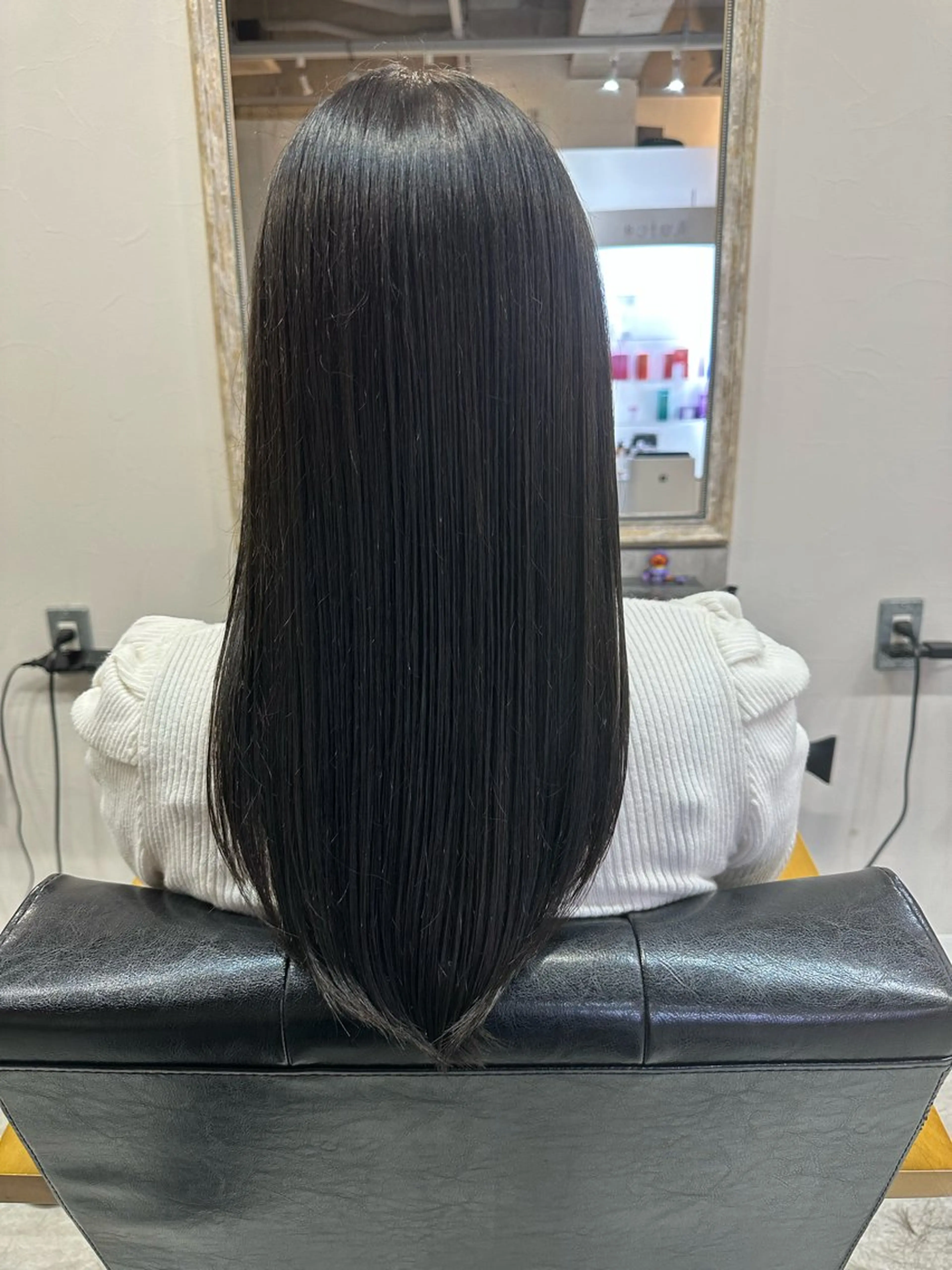 セミロング カラー カット 縮毛矯正 トリートメント 福西晃希 【艶髪・髪質改善】のヘアスタイル