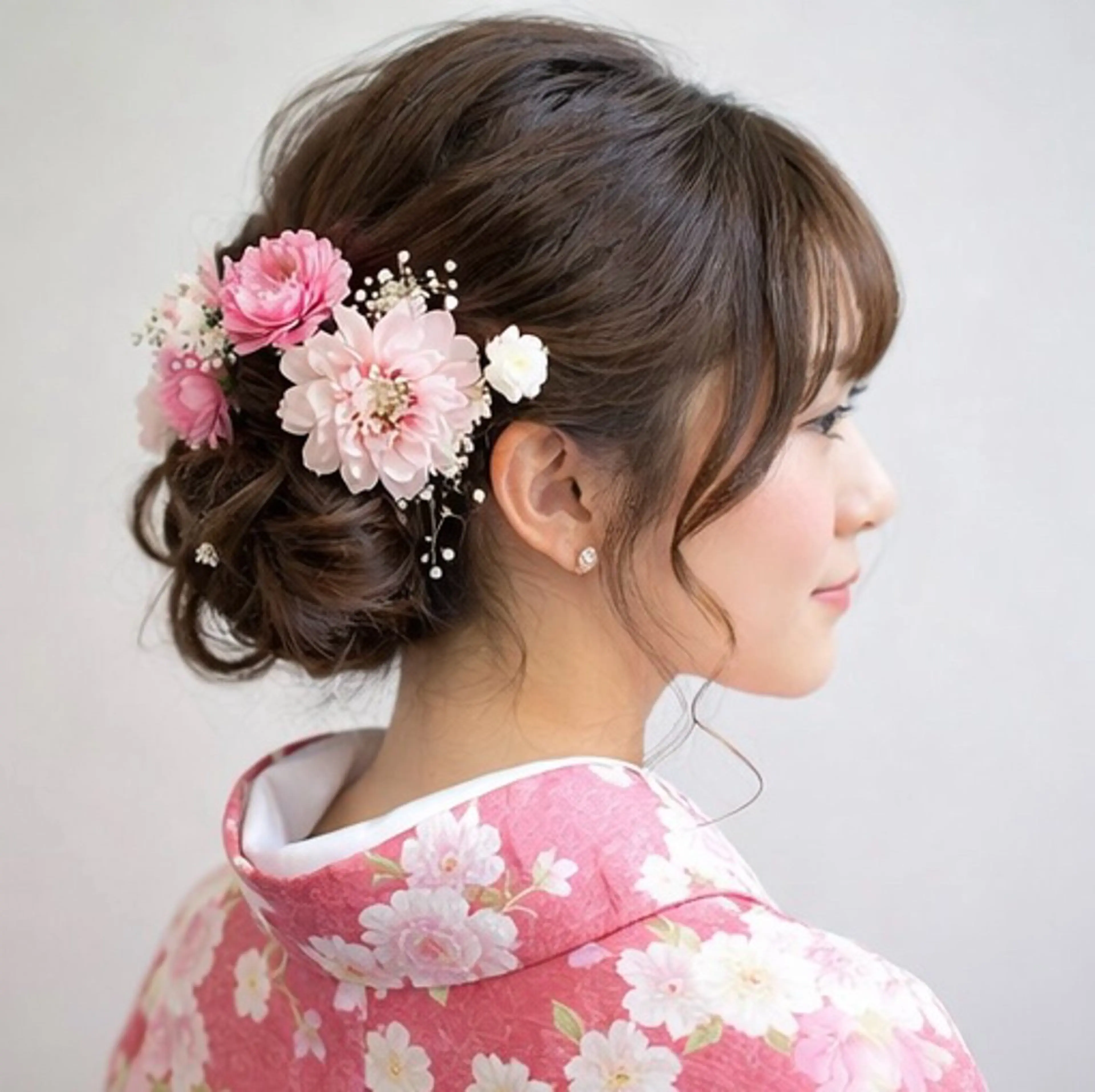 ヘアアレンジ 着付け ビーアトリエ目黒所属・ヘアセット着付け目黒 駅すぐ　松永香代子のヘアスタイル