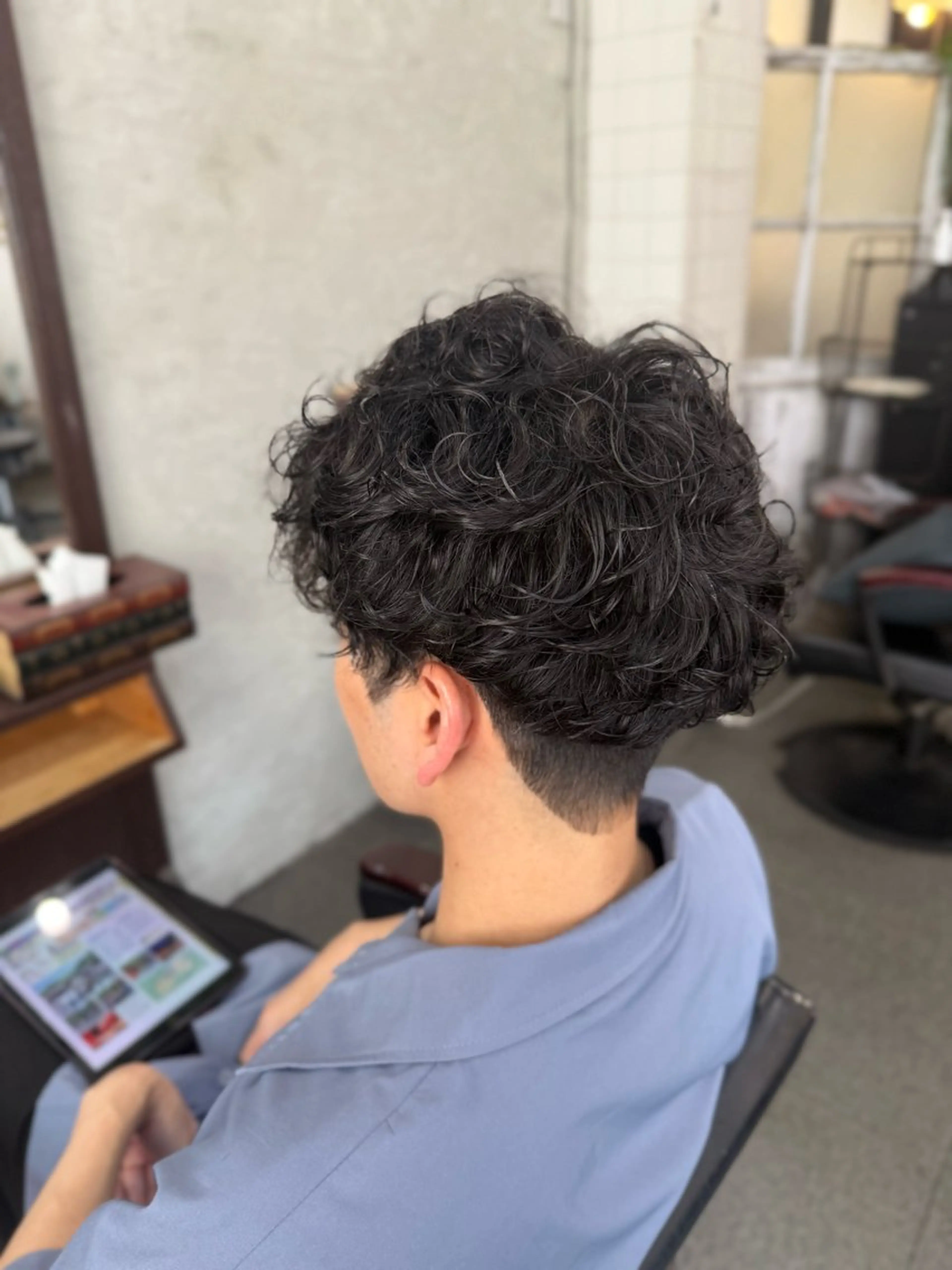 パーマ メンズ カット パーマ 元住吉プランツヘアー ☘️丸山☘️のヘアスタイル