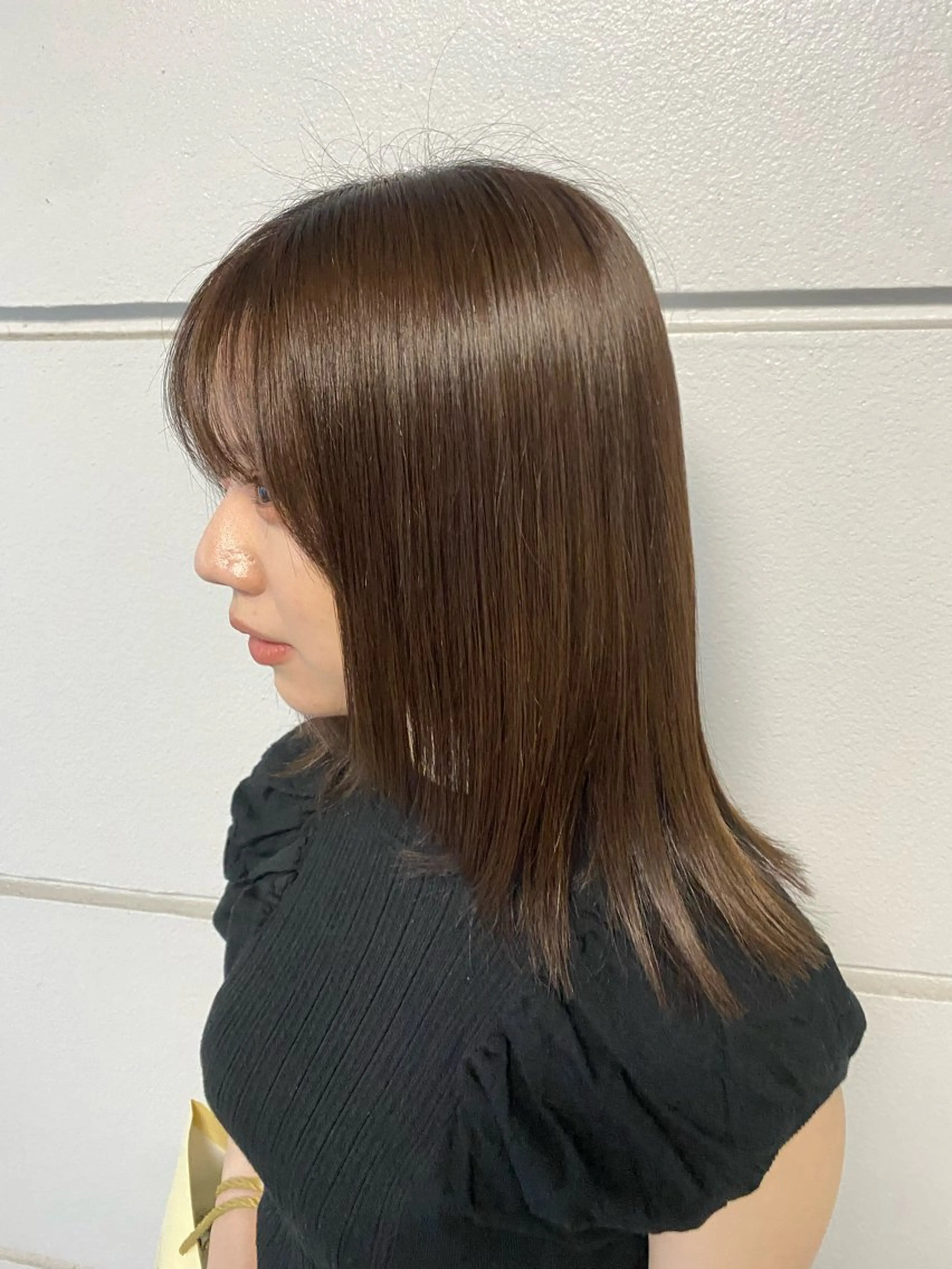 ミディアム カラー カット ヘアカラー トリートメント 髪質改善特化🥣🫧 天神美容室のヘアスタイル