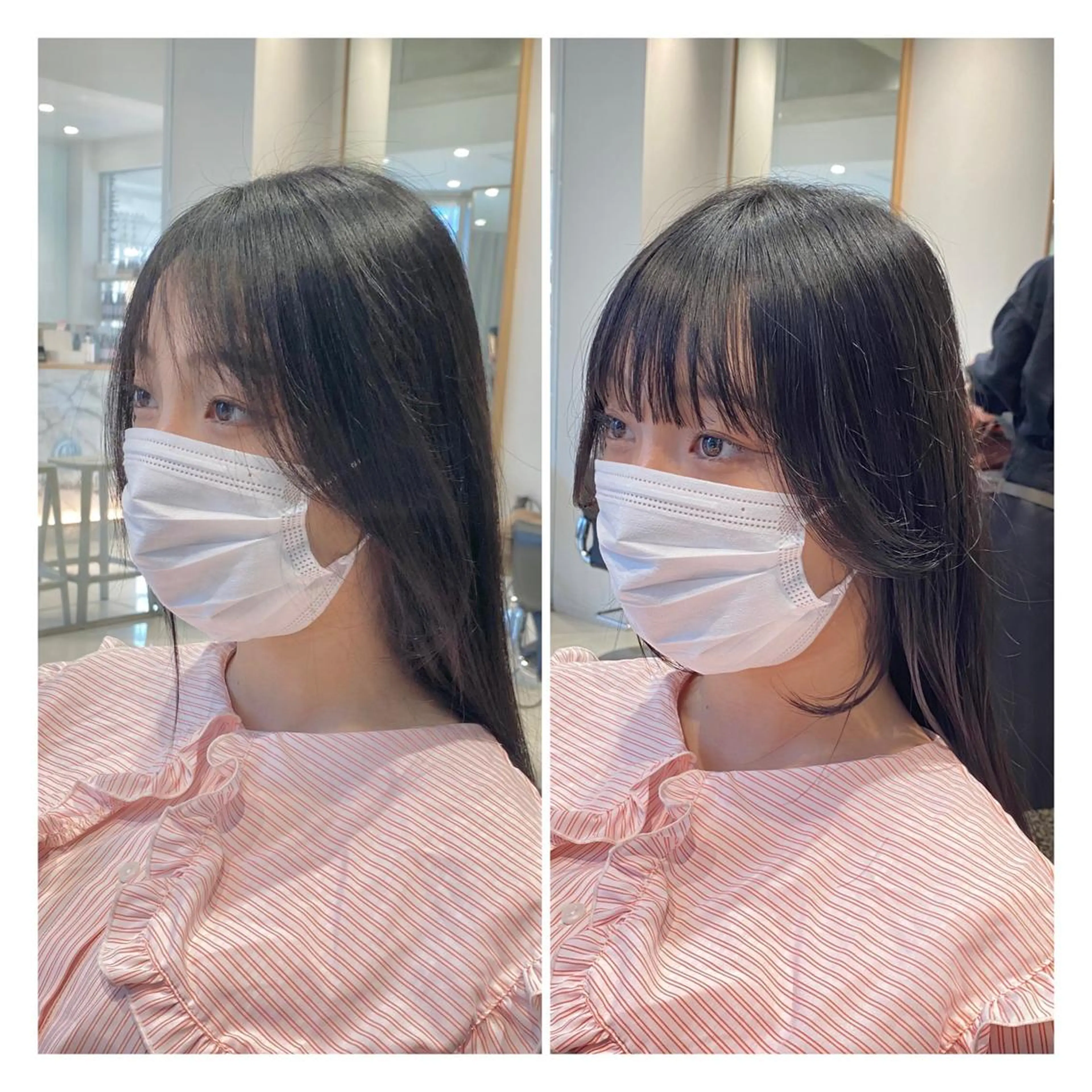 ロング カラー 小顔カット 赤み消しグレージュ 🫒reonのヘアスタイル