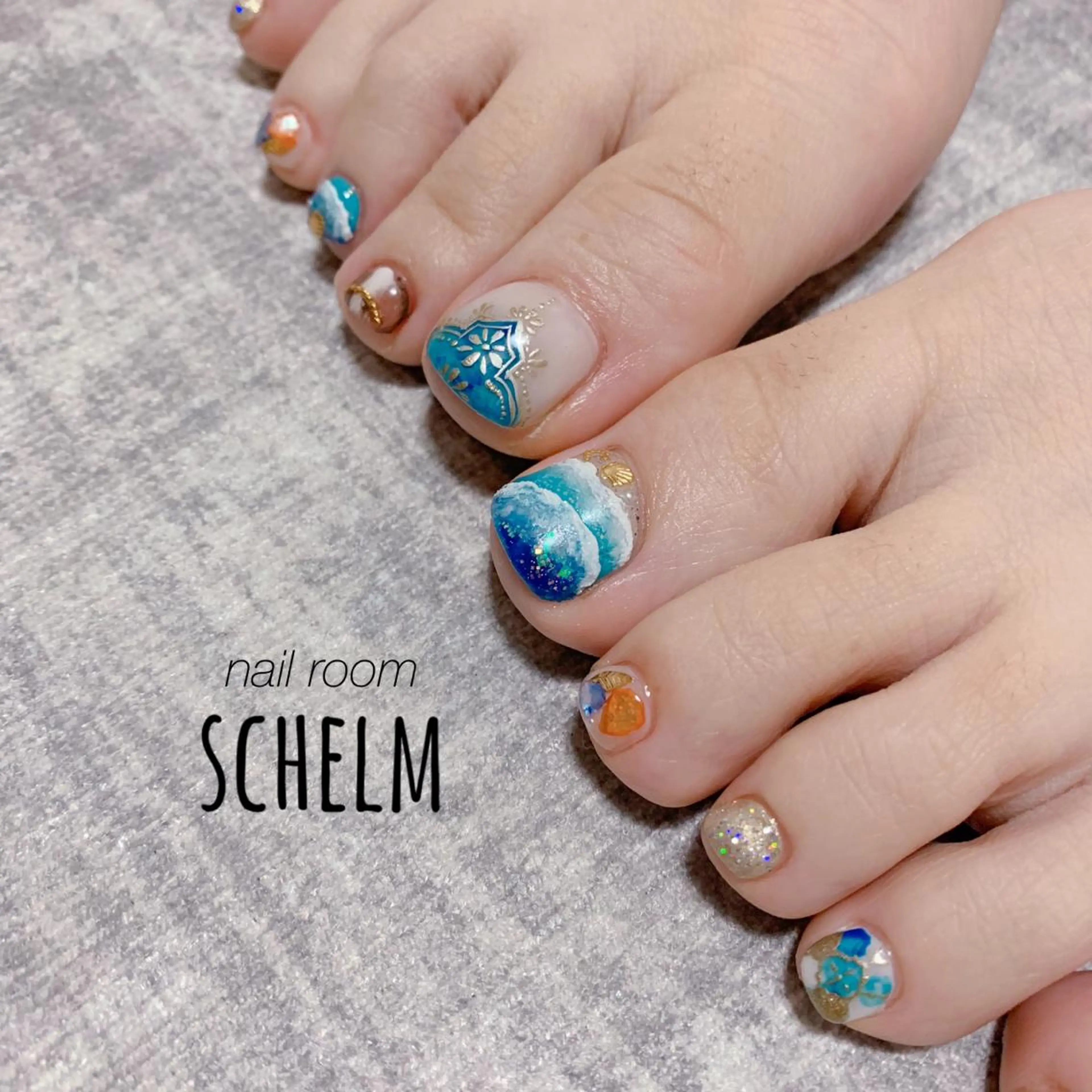 ネイル フットネイル nail room シュレムのネイルデザイン