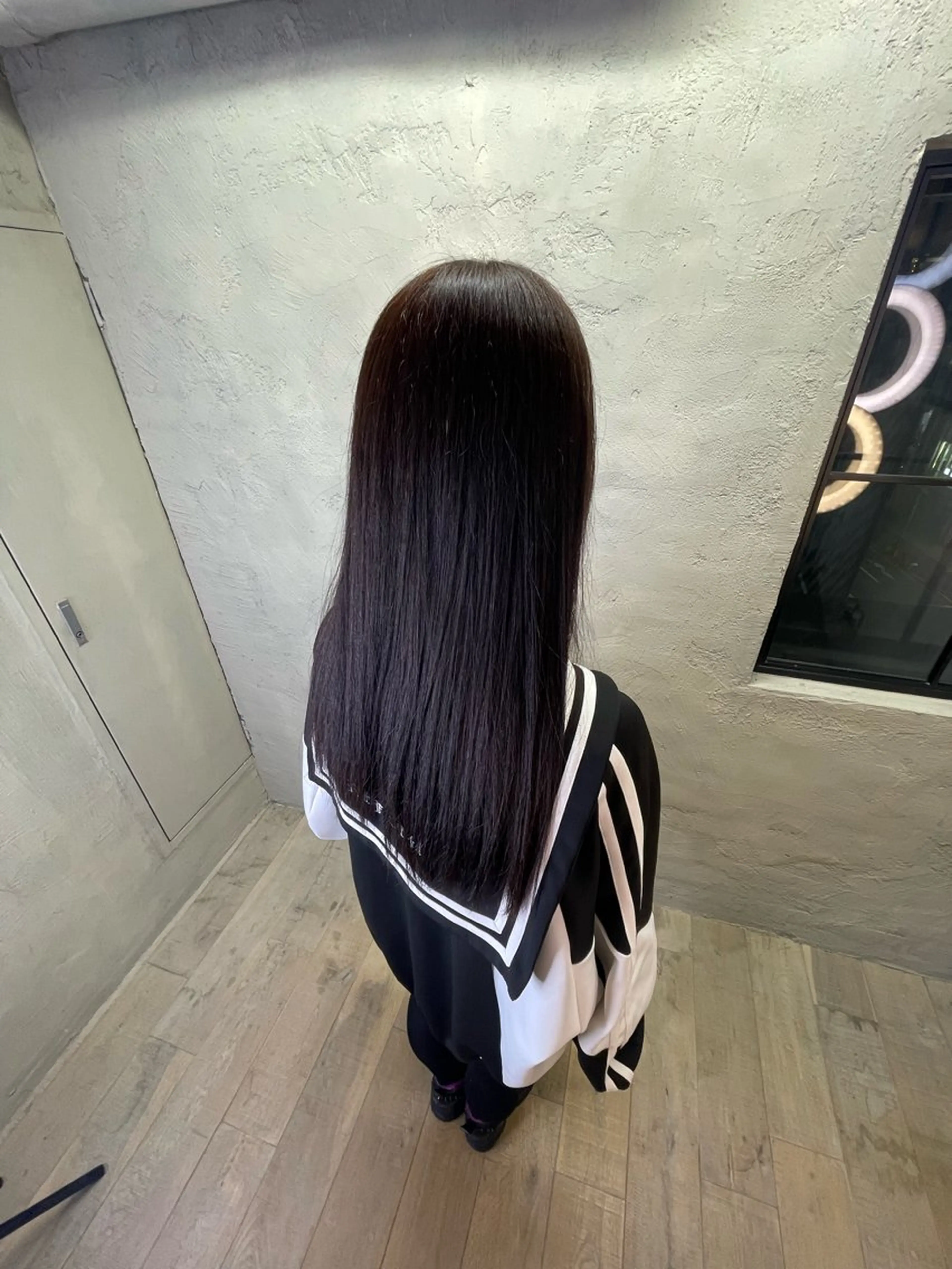 セミロング カラー ブリーチ ブリーチなしカラー ピンクカラー 抜け感/ワンカラー/ 明大前/桑田のヘアスタイル