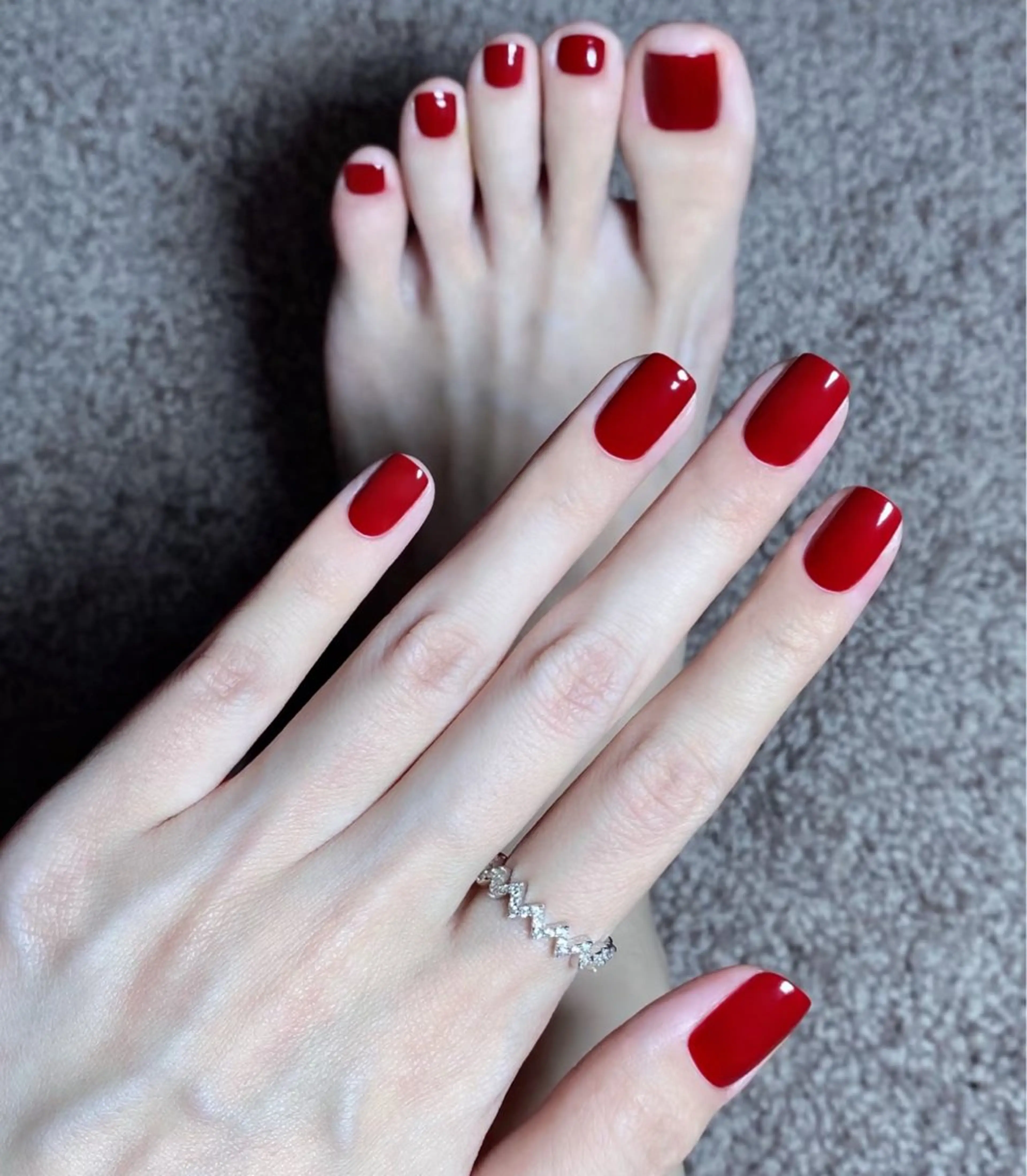 HAND＆FOOTハンド＋フットセットワンカラー＋ハンドケア付き＆の写真