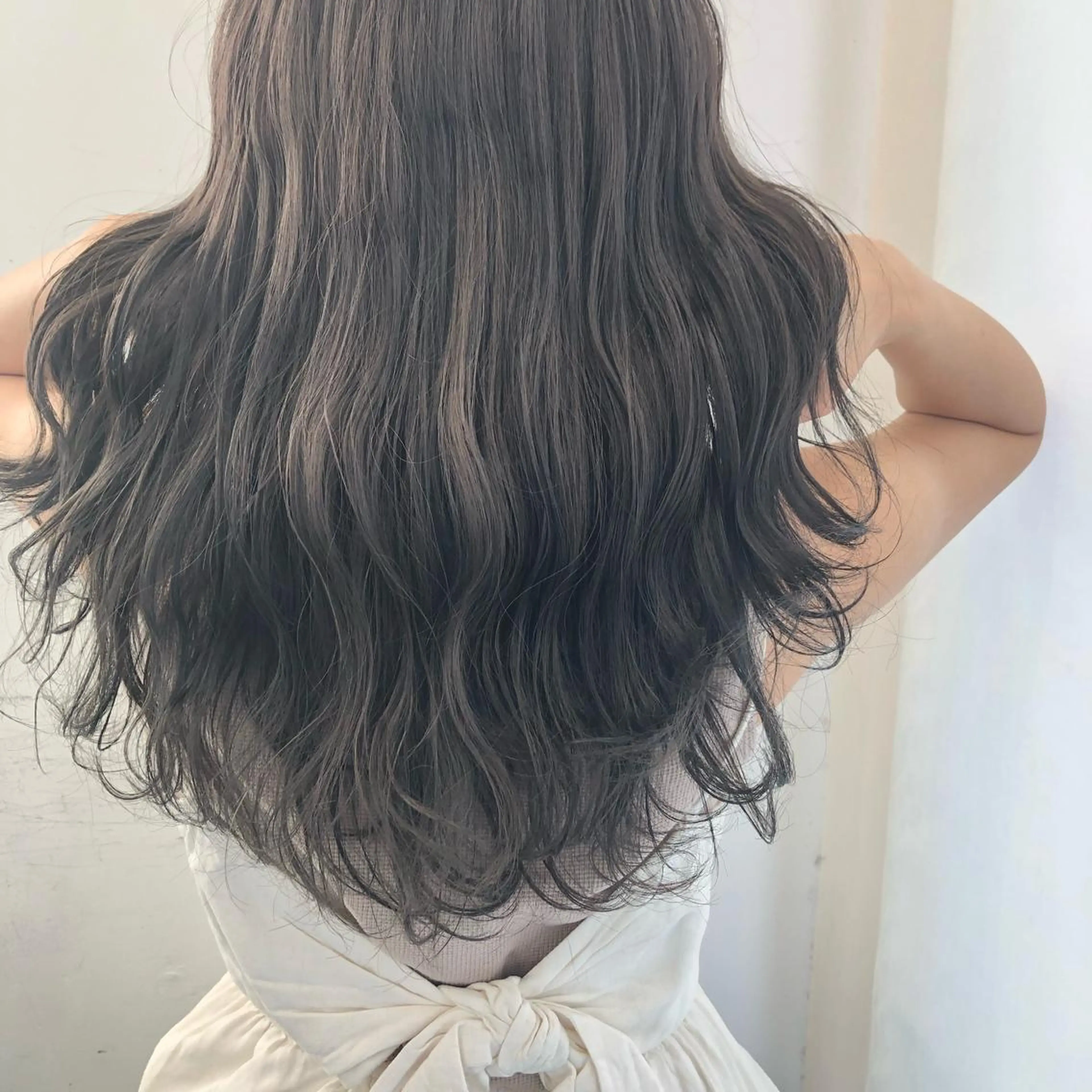 ロング カラー グレージュ un 溝の口 伊豆本のマツエク・マツパデザイン