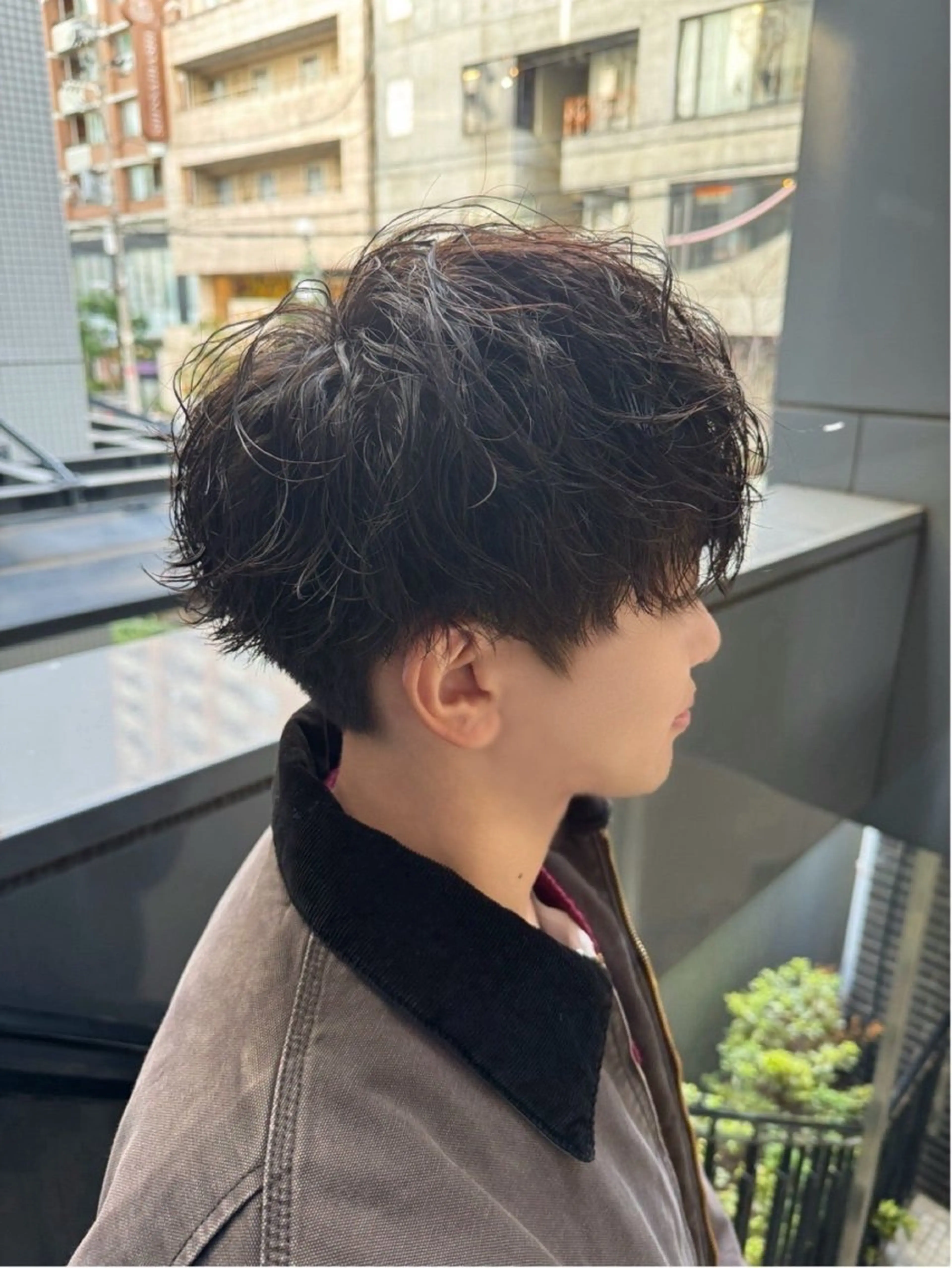 パーマ メンズ カット パーマ 河野 悠のヘアスタイル