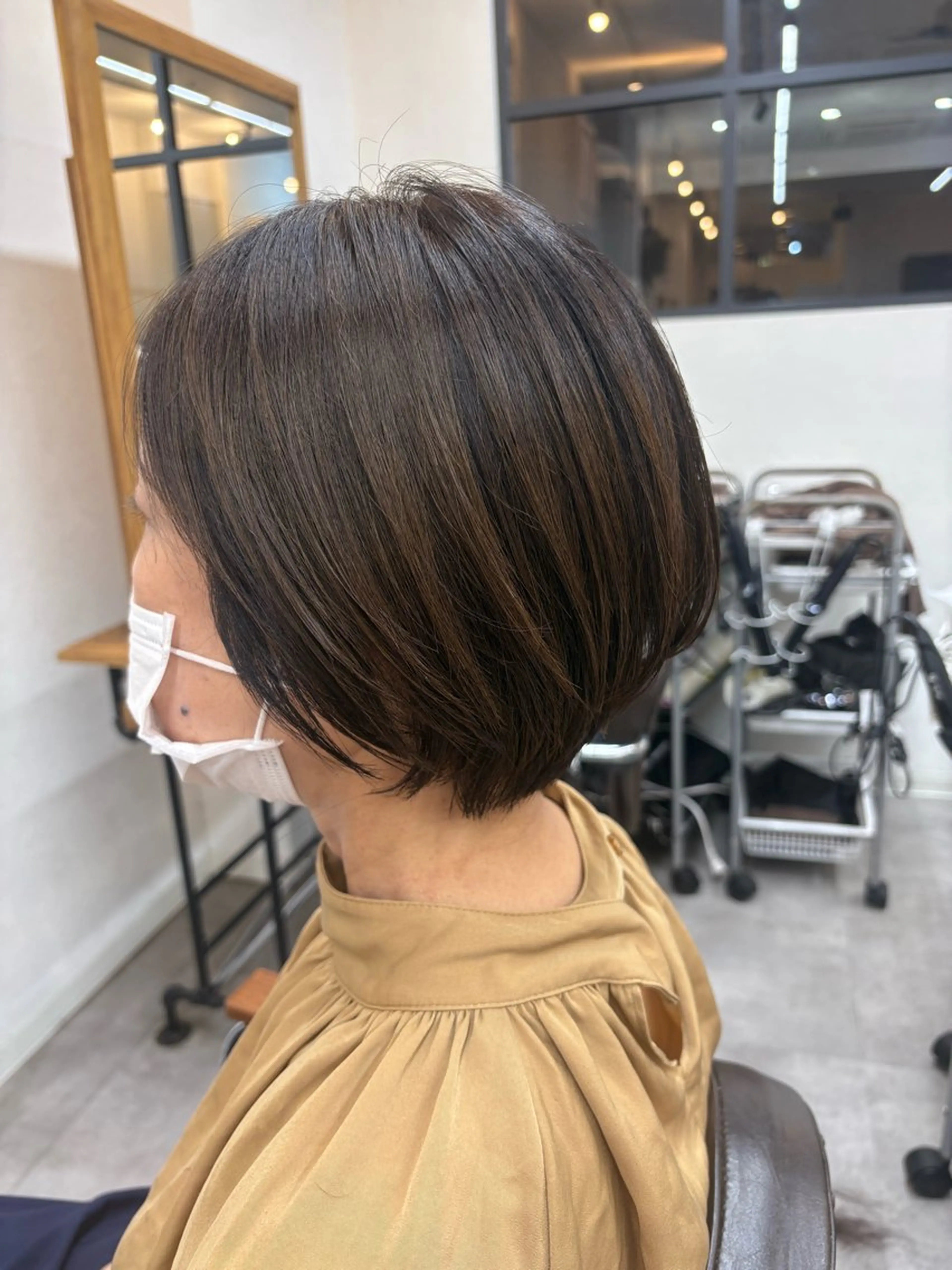 リタッチカラー+デザインカット+シャンプーブローの写真