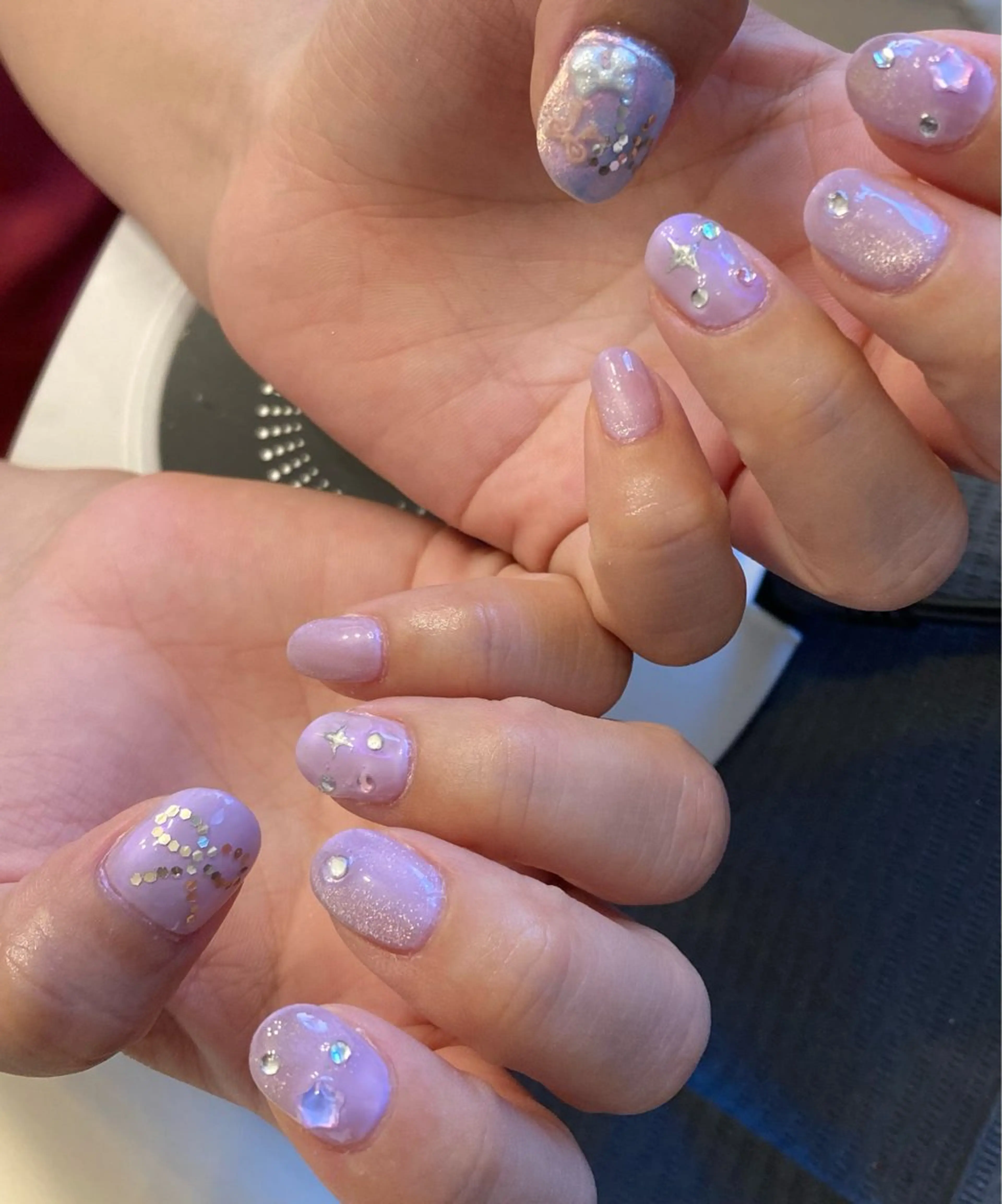 ネイル リボン ハンドネイル ハンドケア 爪の絵描き屋 ミテネイルのネイルデザイン