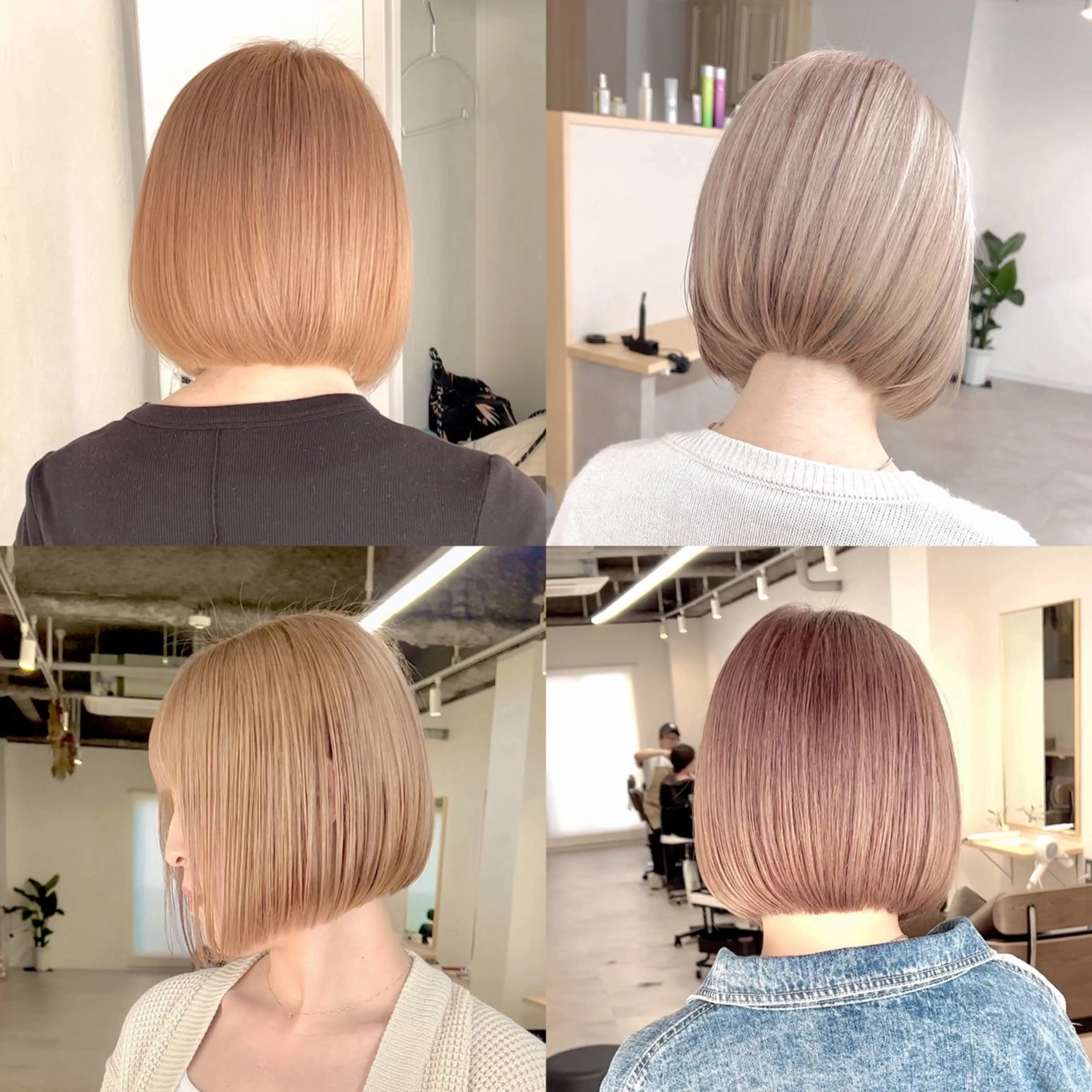 ショート カラー ブリーチ ハイトーンカラー ボブ カット ヘアカラー トリートメント ボブ/韓国ボブ/ブリ ーチ/鈴木康平のヘアスタイル