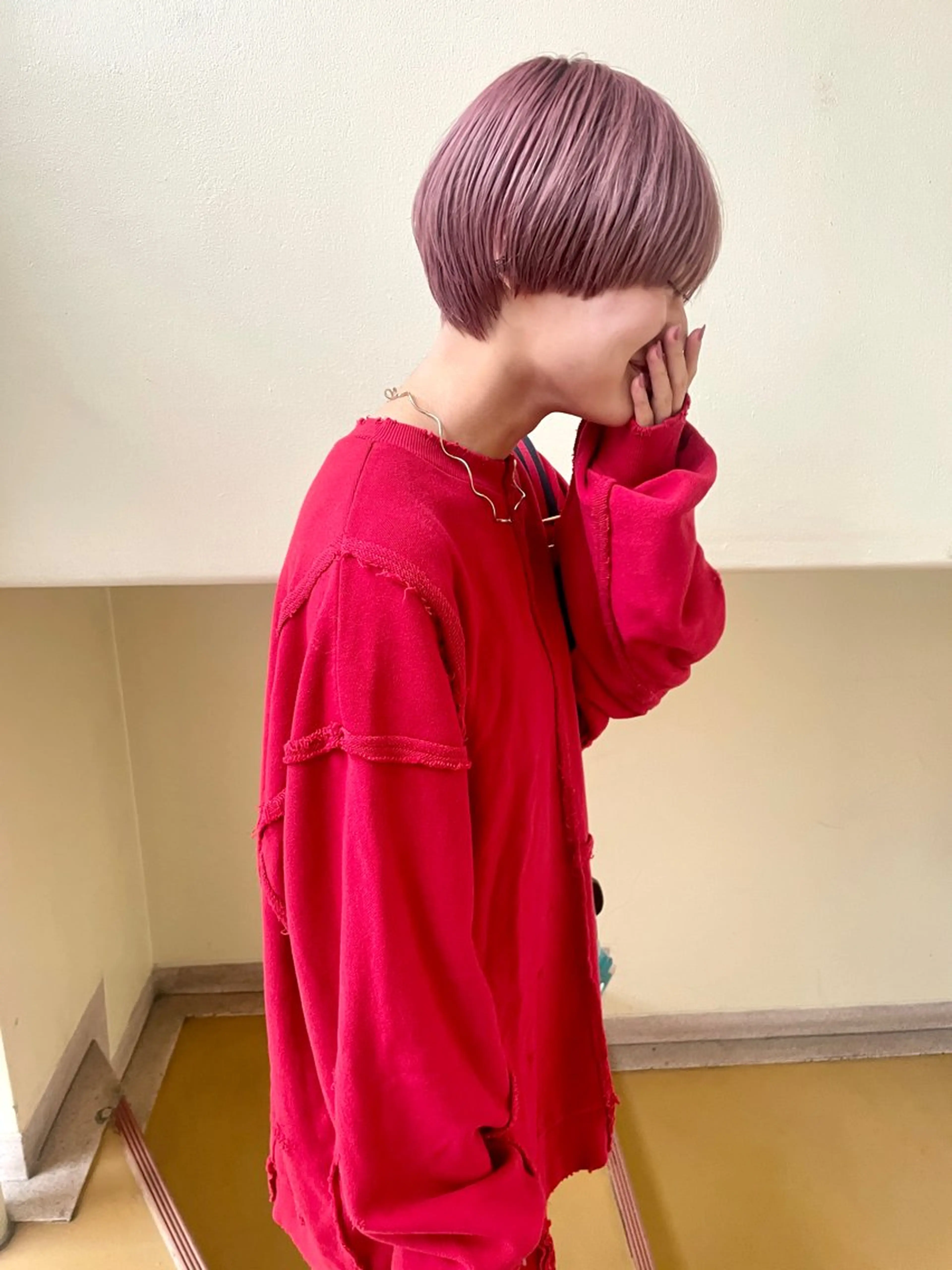 ショート カラー カット ヘアカラー トリートメント ヒナゴ トヨカズのヘアスタイル