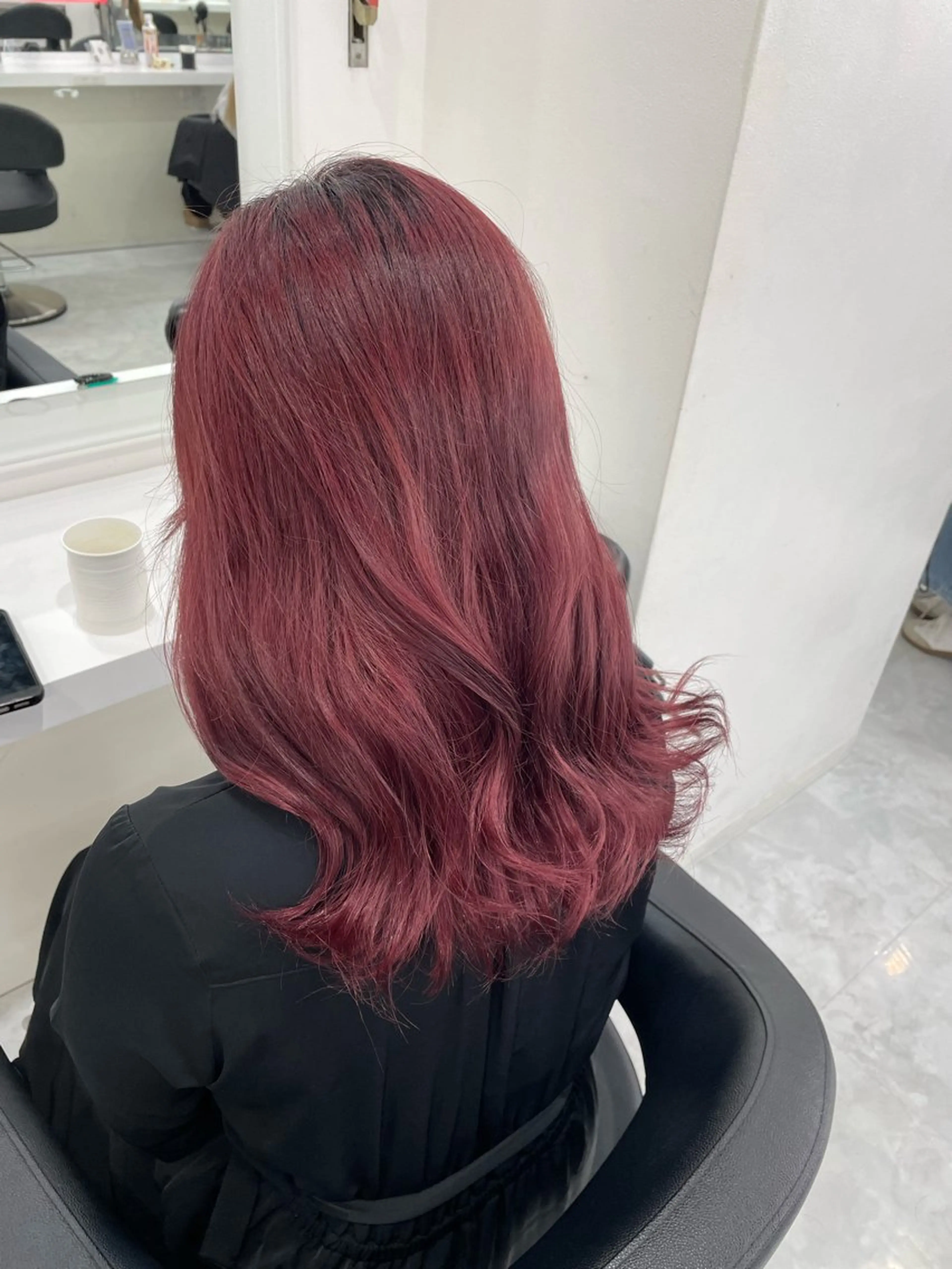 カラー ピンクカラー 🎀ツヤ髪✖︎ 暖色🎀RYUKAのヘアスタイル