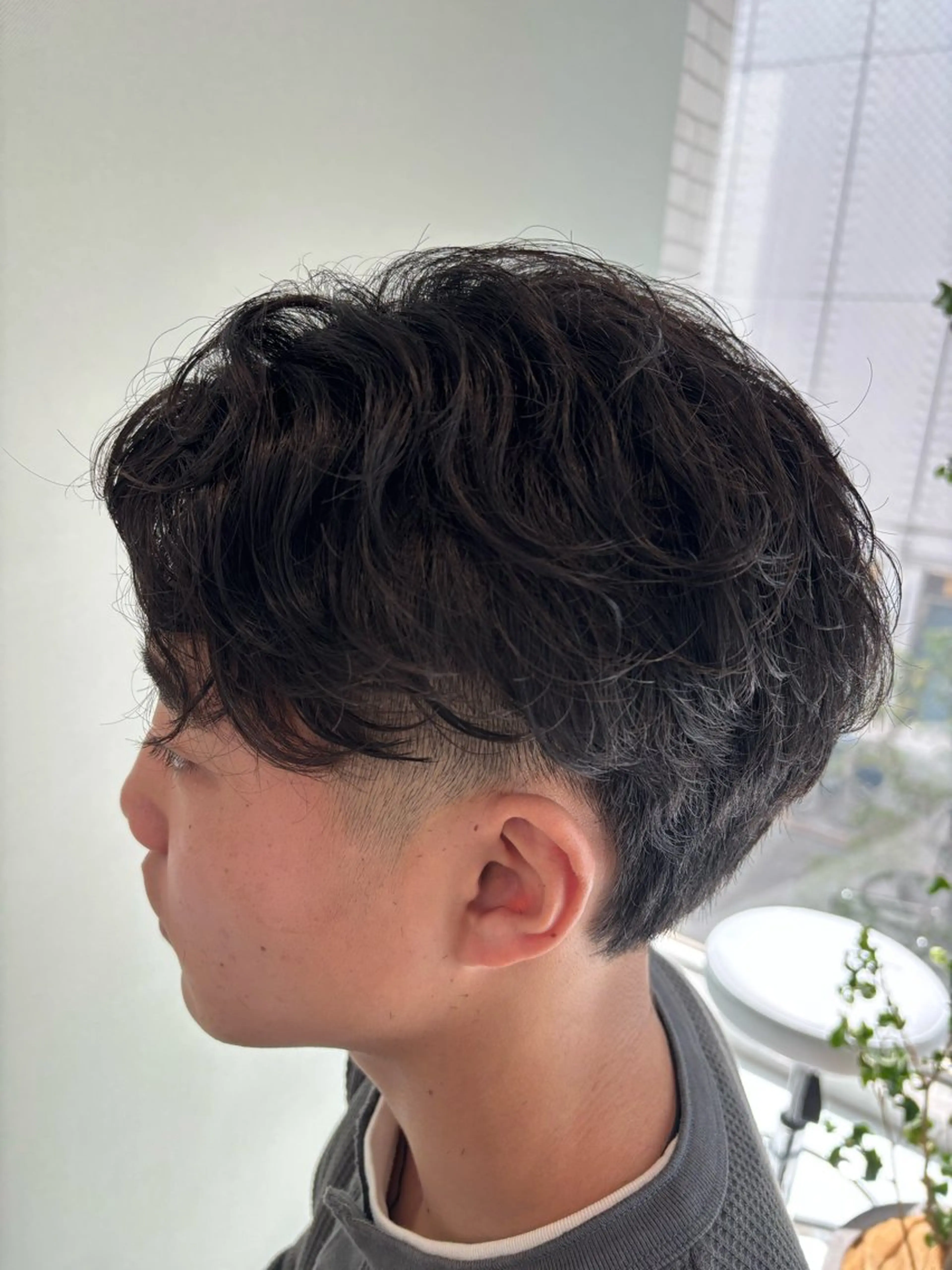 パーマ メンズ 篠田 綾乃のヘアスタイル