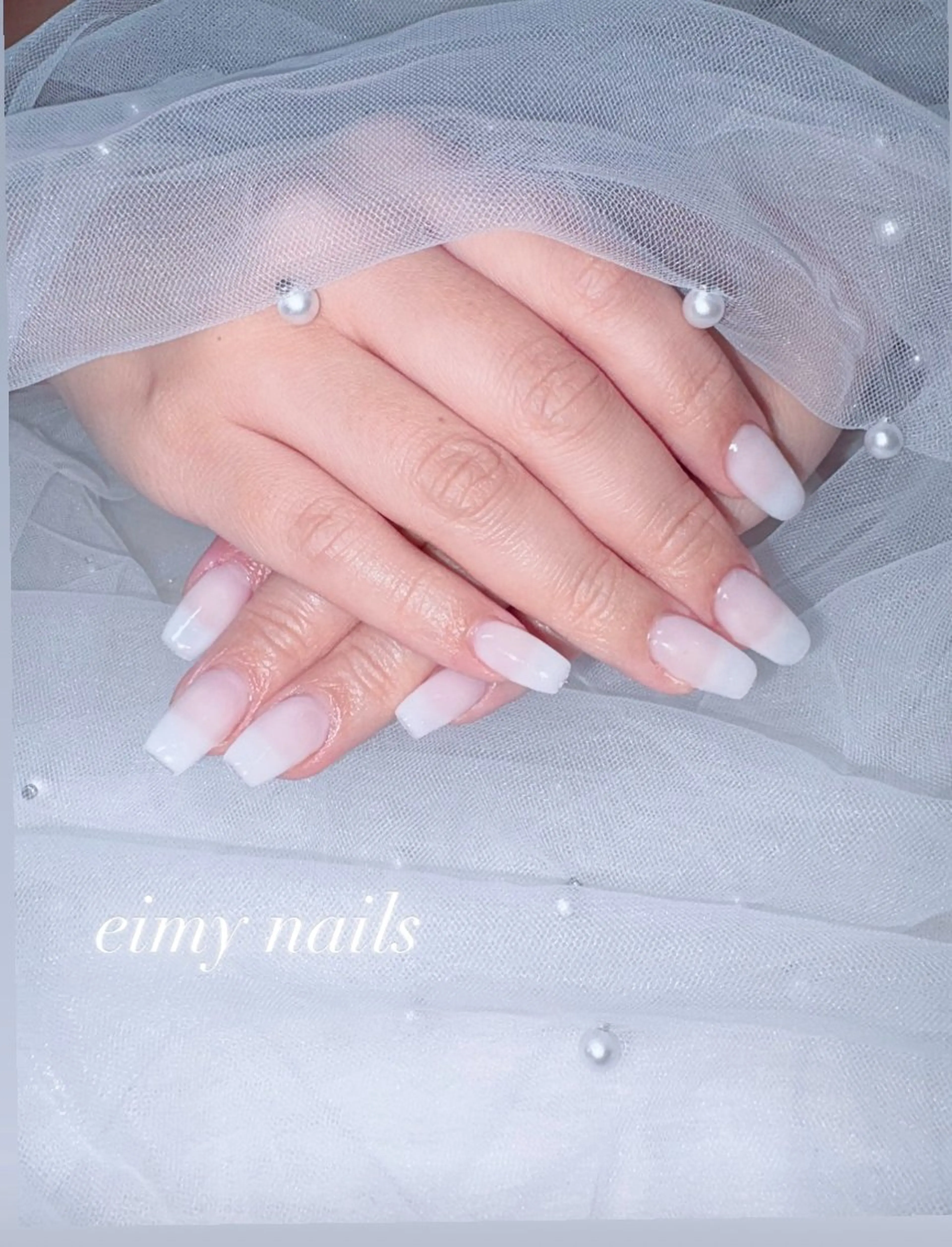 ネイル ワンカラーネイル 春ネイル ホワイト ハンドネイル eimy nails♡のネイルデザイン