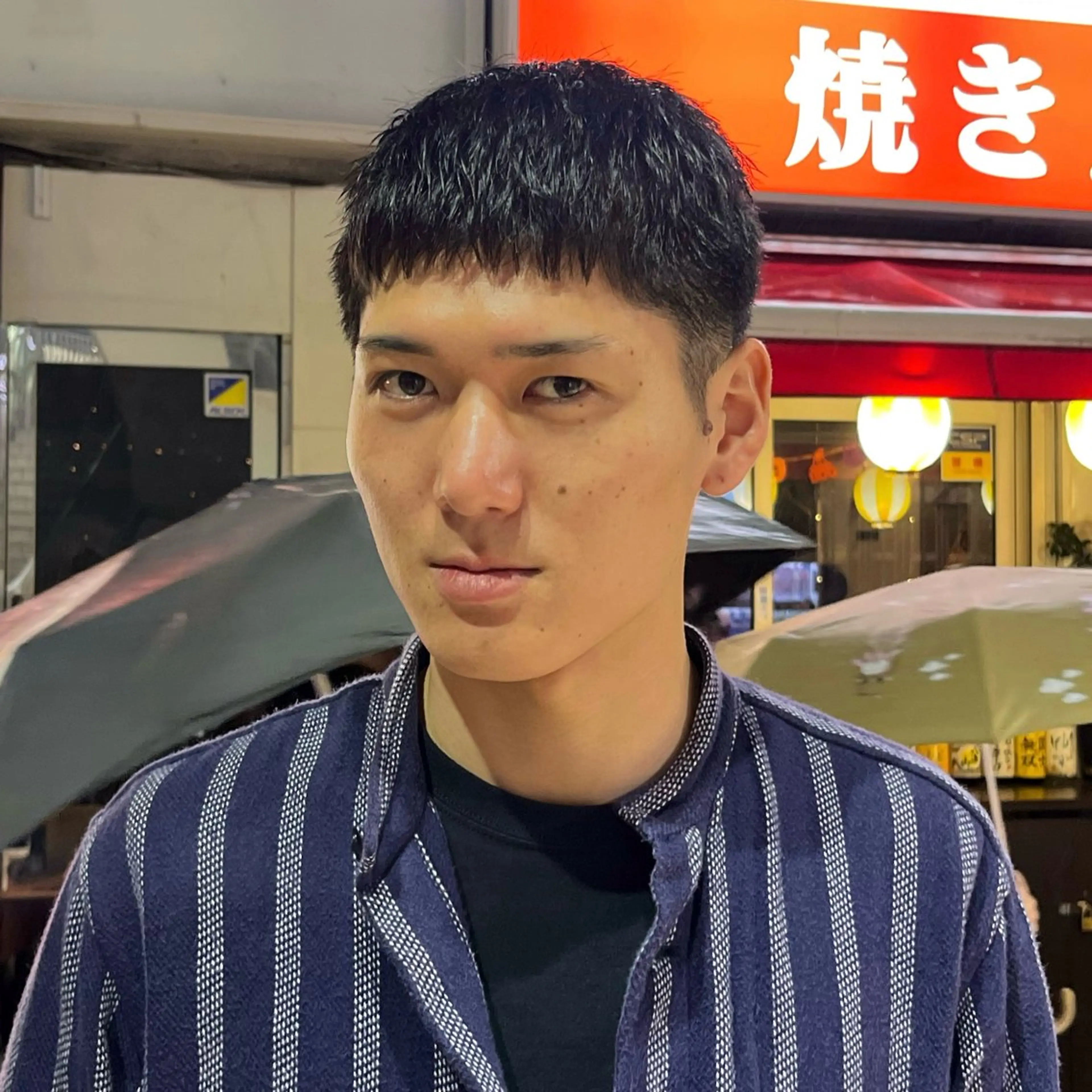 メンズ RIKU⚡️毛流れ ヘア×眉ワックスのヘアスタイル