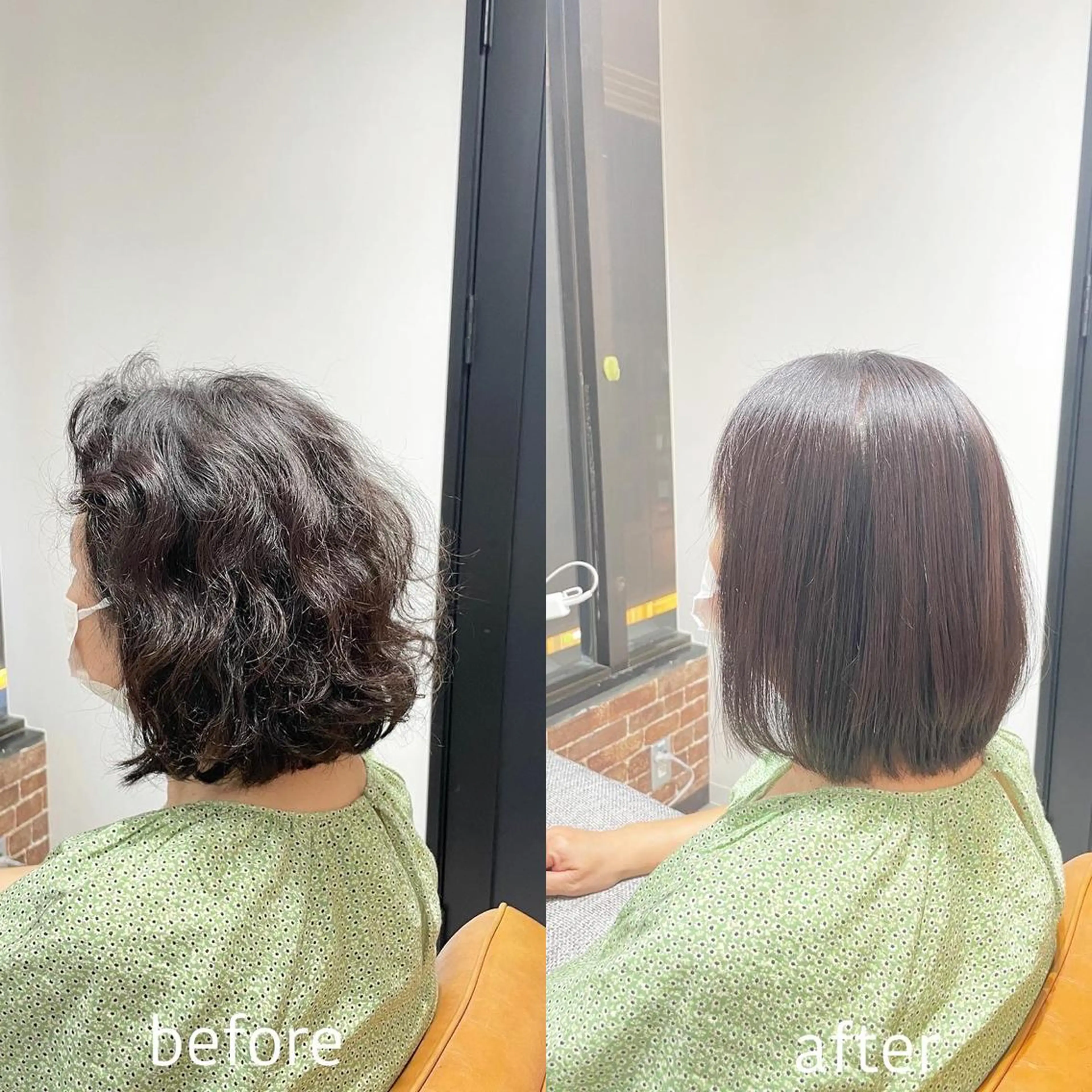 ショート カラー パーマ ボブ 髪質改善 酸性ストレート ストレートパーマ ショート/酸スト/ 髪質改善/小林のヘアスタイル