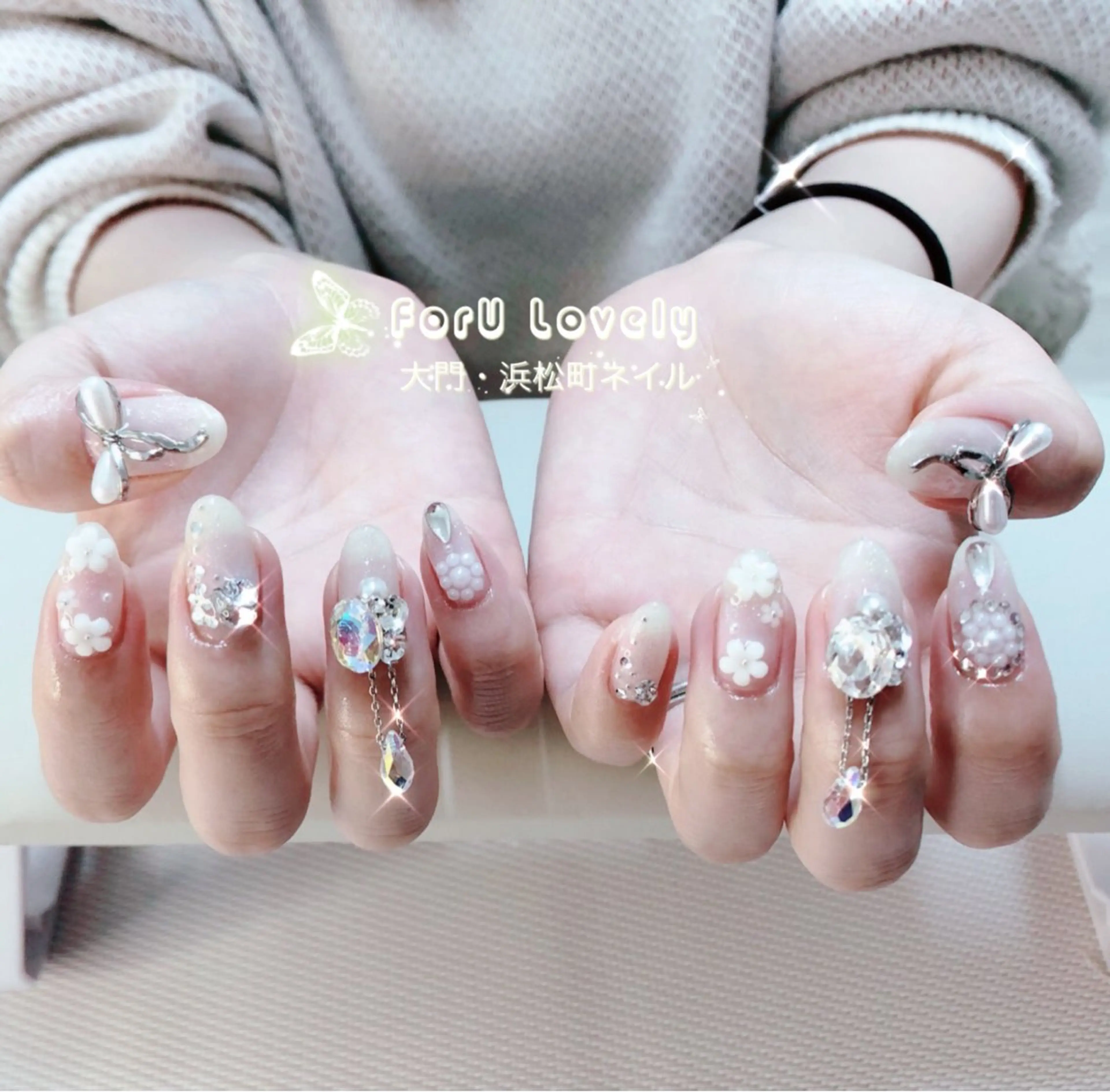 ネイル フレンチネイル ピンク スカルプネイル 大門浜松町 ネイルのネイルデザイン