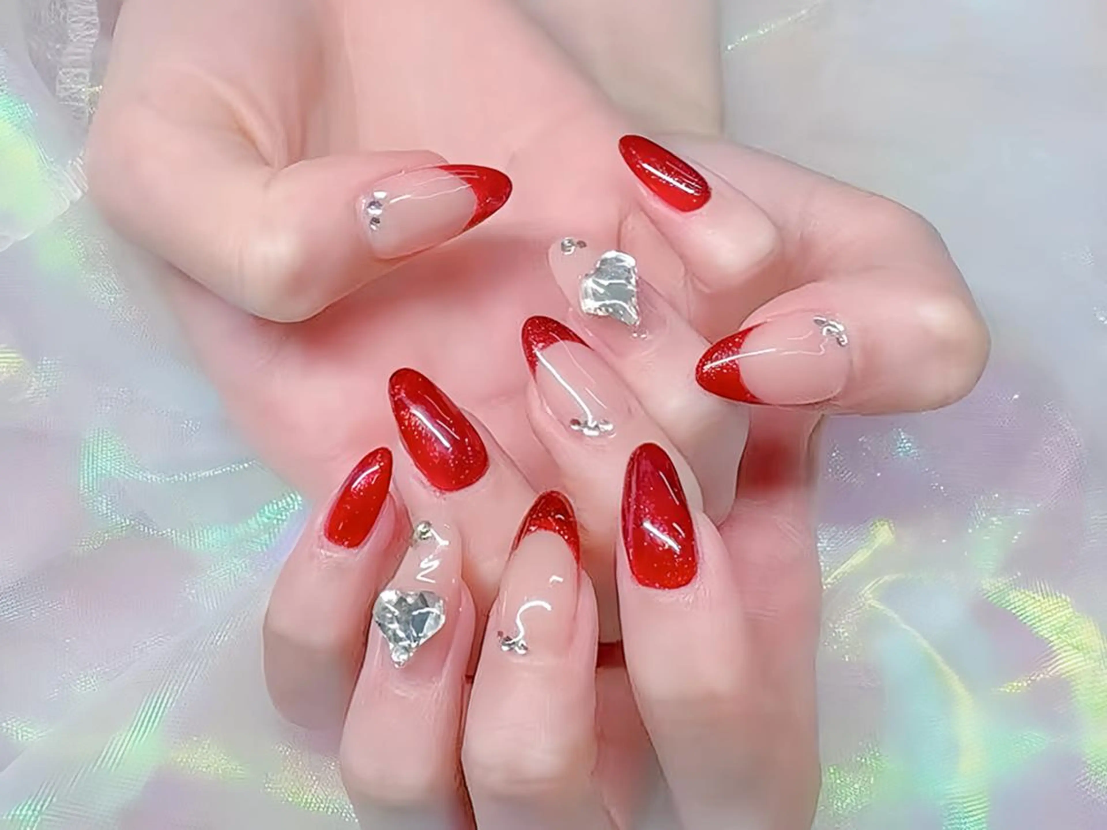 ネイル ハンドネイル ハンドケア H3 Nail Tsuki🦋💙のネイルデザイン