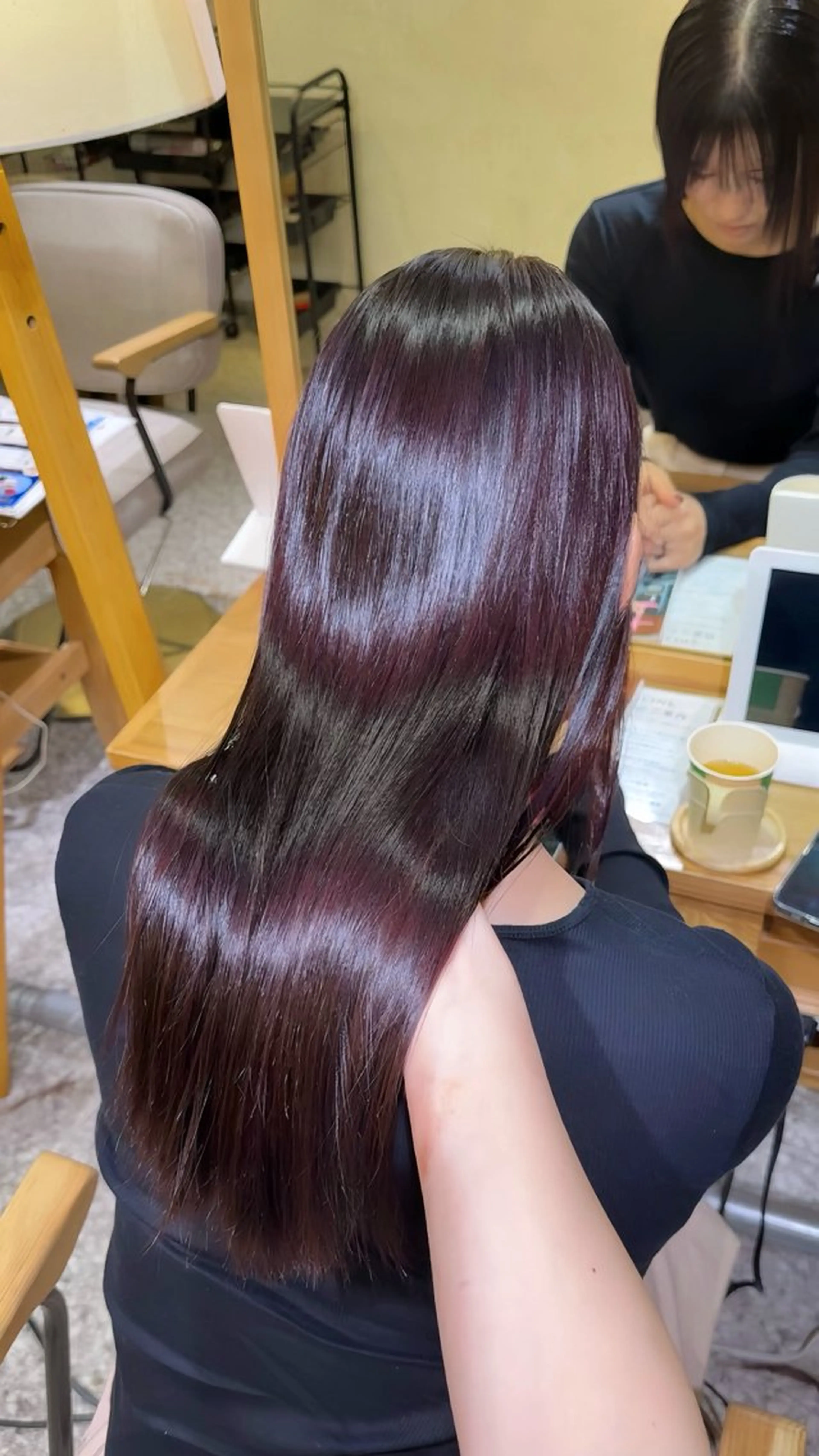 ロング カット ヘアカラー 縮毛矯正 トリートメント 🩶透明感/レイヤー / kanon🩶のヘアスタイル