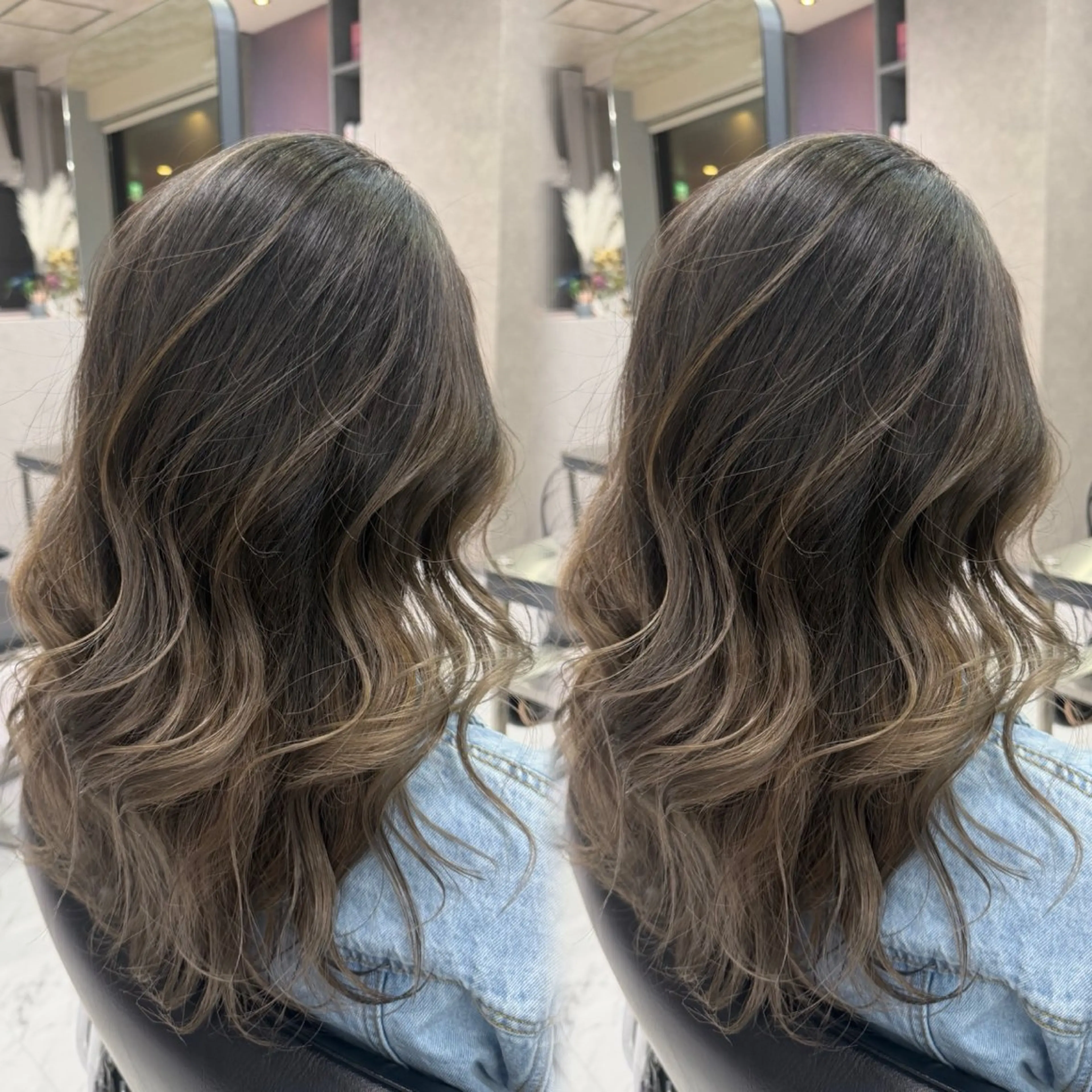 ロング カラー デザインカラー ヘアカラー トリートメント 福岡美髪矯正/ KAEDEのヘアスタイル