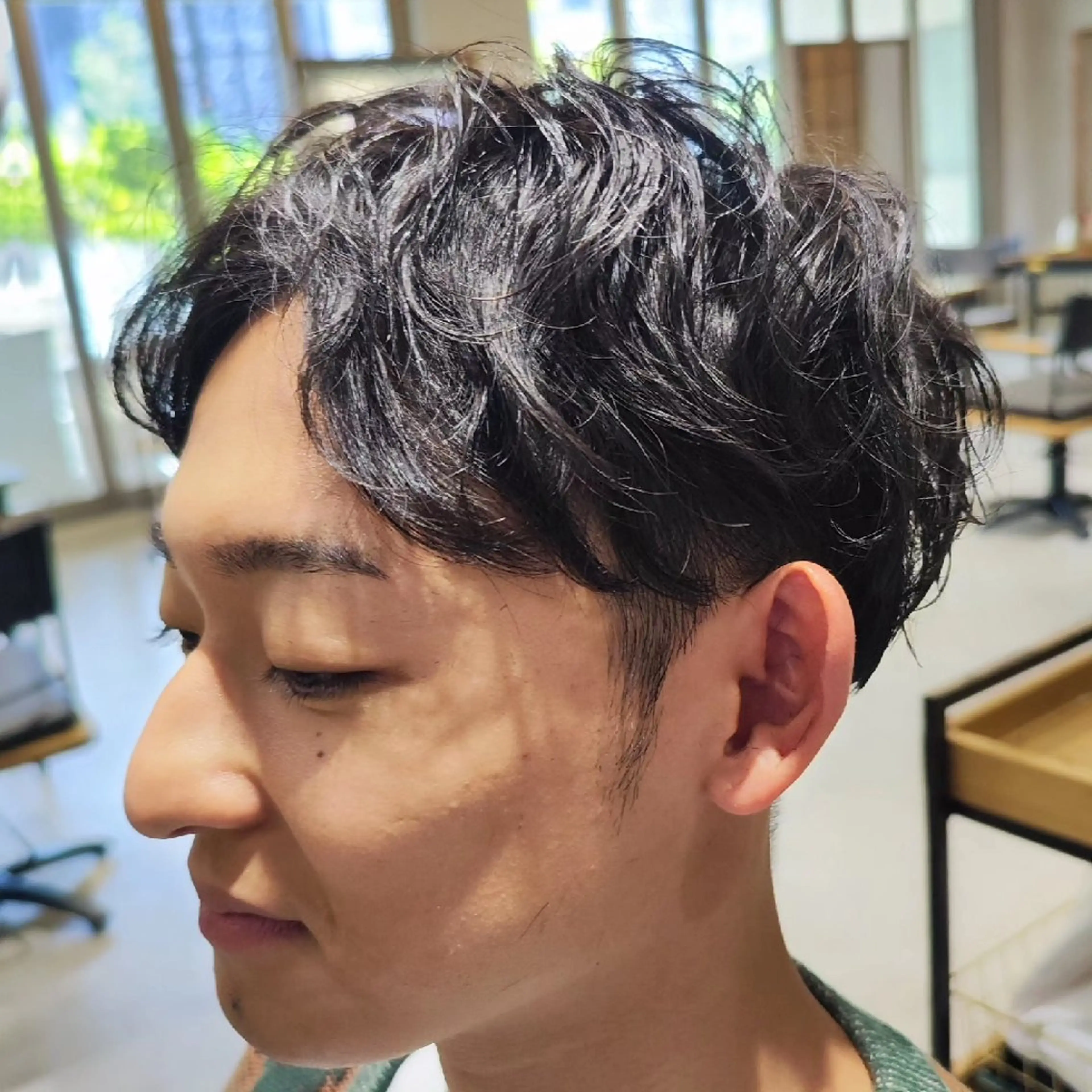 メンズ マッシュ メンズパーマ FourCornersCutShop3/cent栄フェード刈り上げメンズ専門所属・フェード/パーマ☀ 安部佑希のヘアスタイル