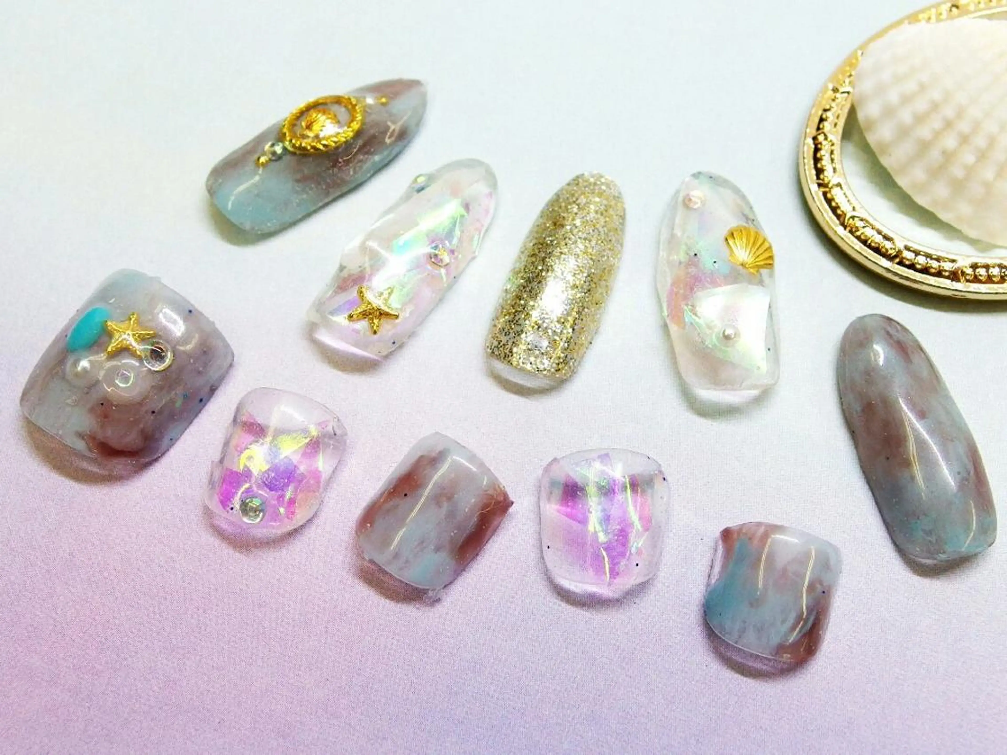 ネイル 持ち込み スカルプネイル ティーエヌ 金山駅東口店のネイルデザイン