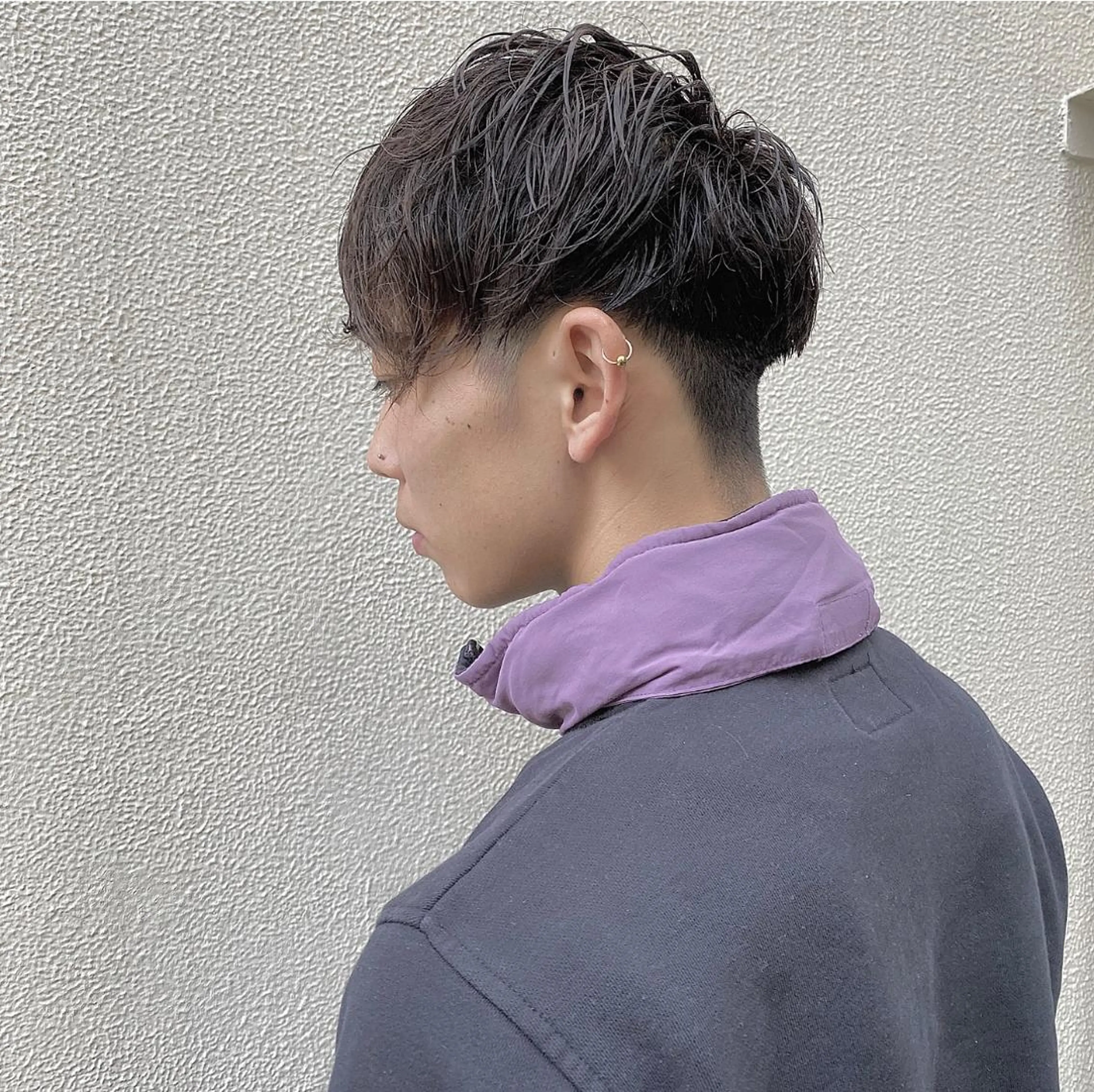 ショート カラー メンズ CLUTCH天王寺 西藤遥河のヘアスタイル