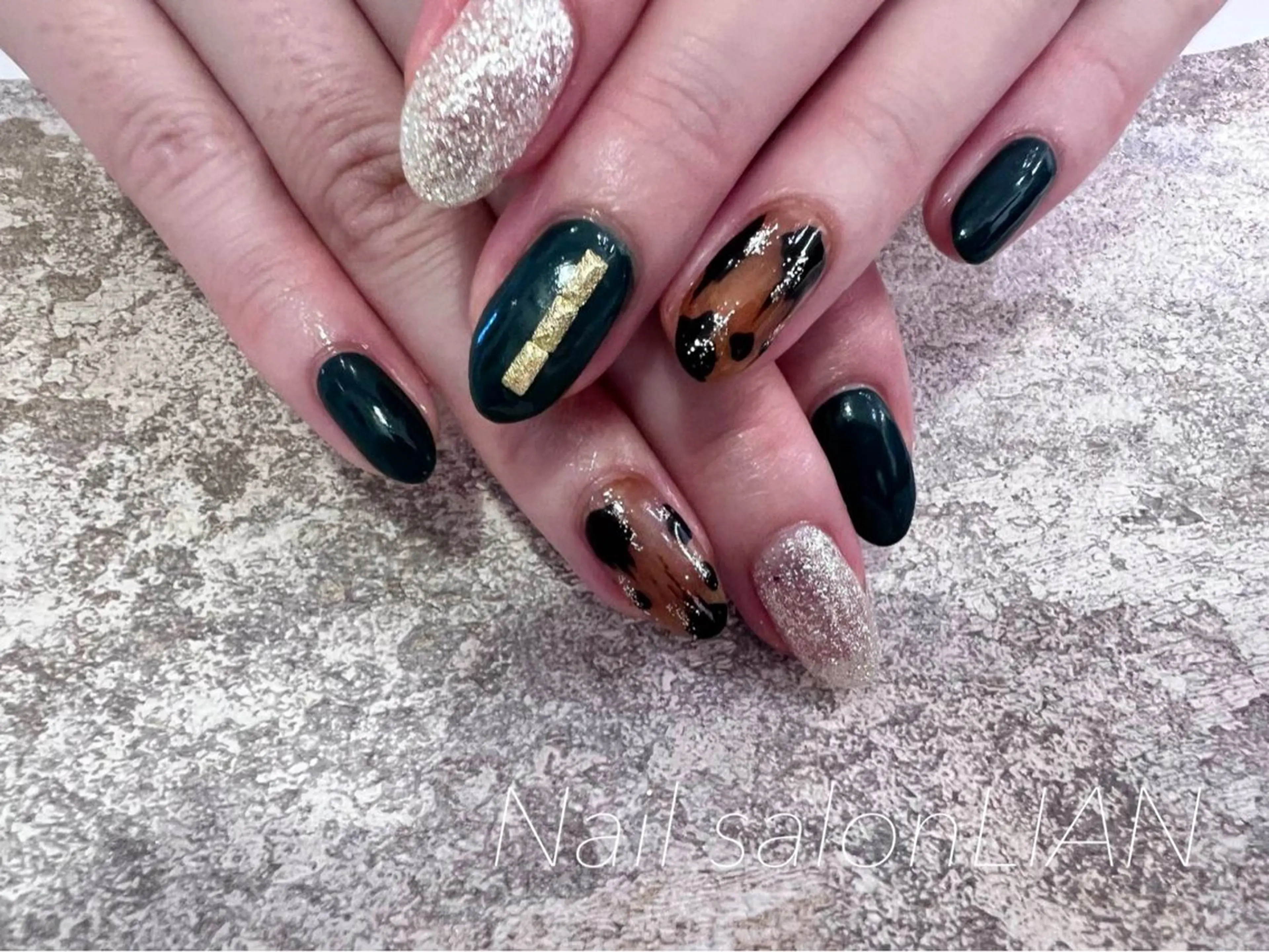 ネイル べっ甲ネイル Nail salon LIANのネイルデザイン