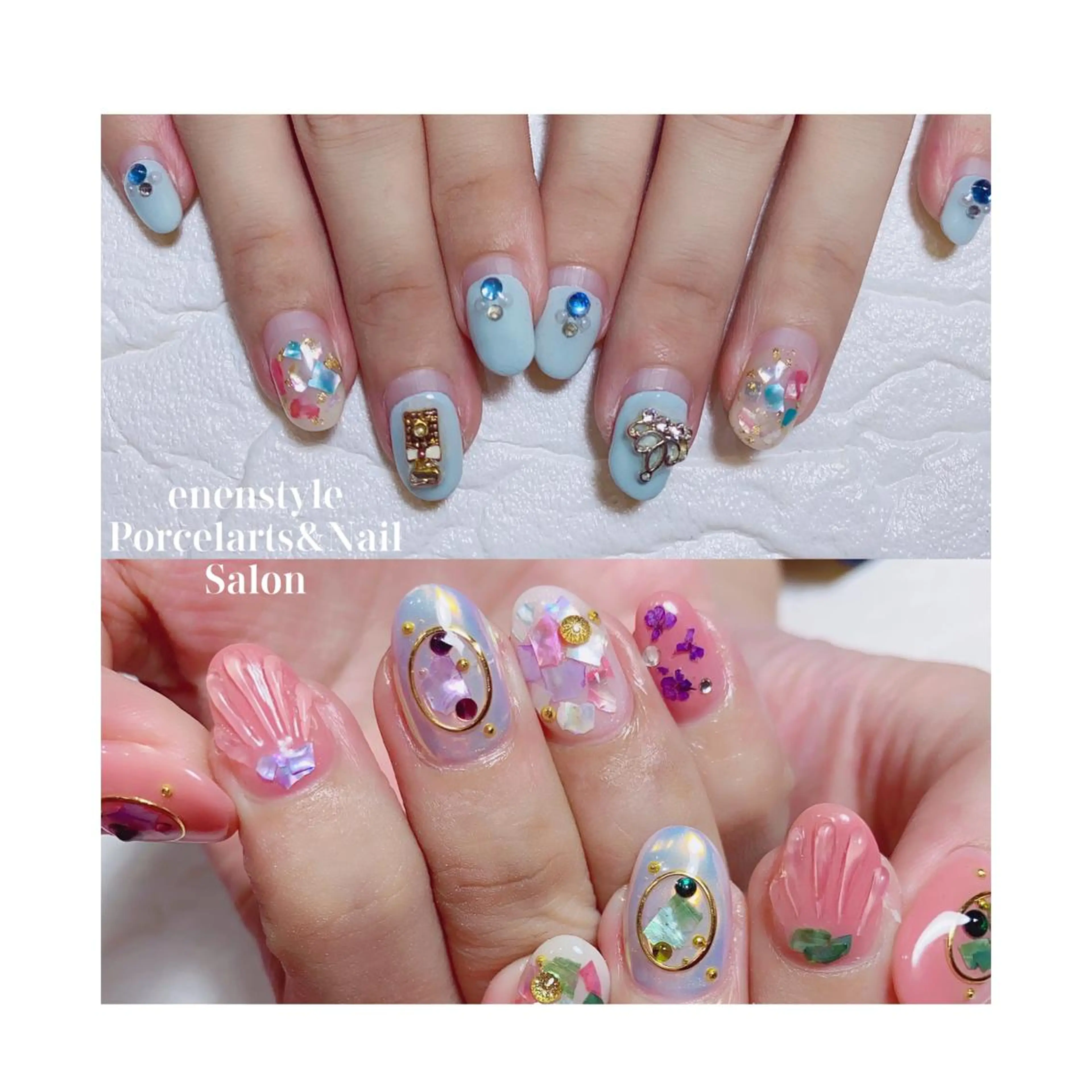 ミディアム ネイル ジェルネイル ニュアンスネイル オフィスネイル ワンカラーネイル パラジェル ハンドネイル 👑enen style👑のネイルデザイン