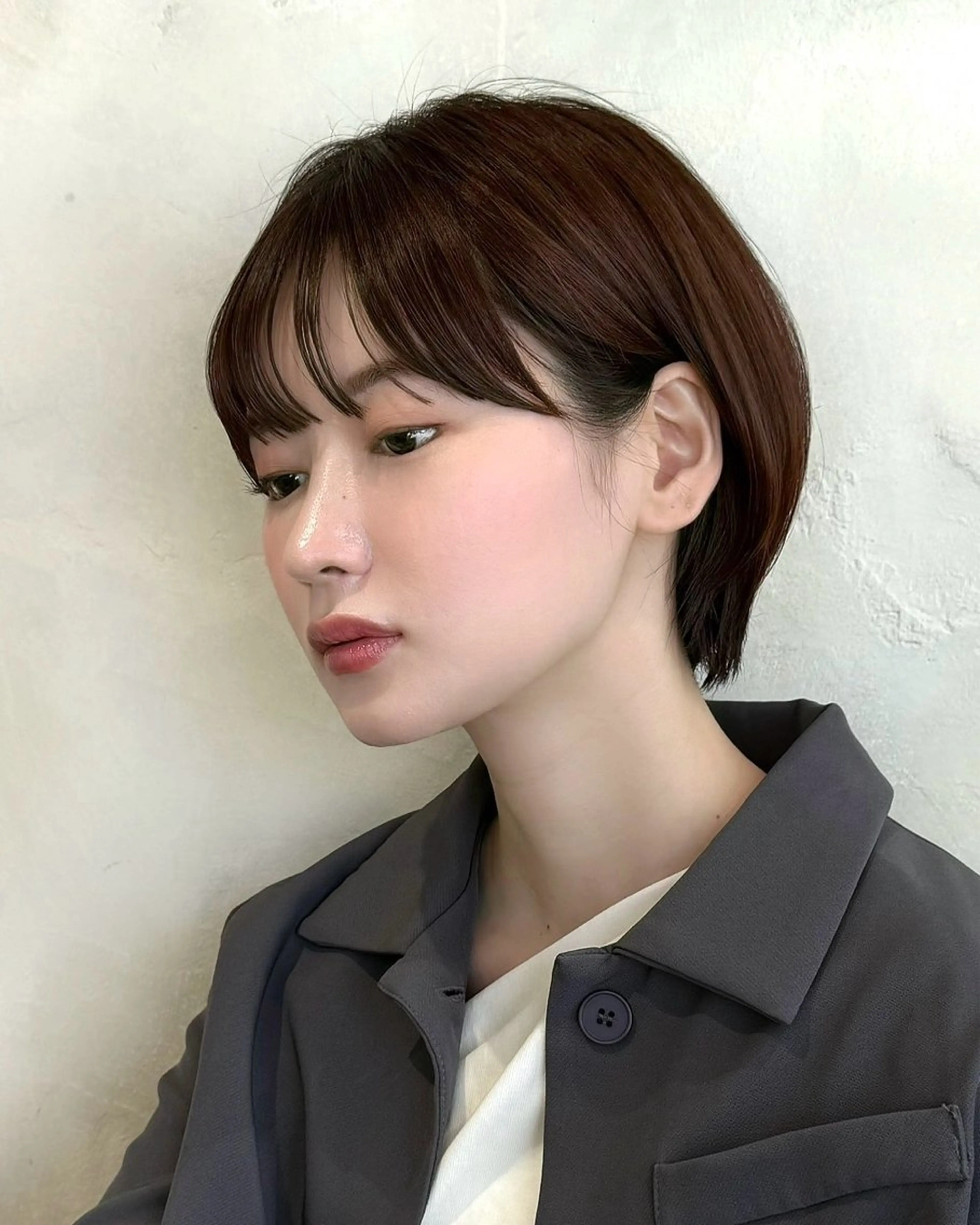 ショート カラー カット ヘアカラー トリートメント 💍新宿ショート 💍岩田莉奈のヘアスタイル