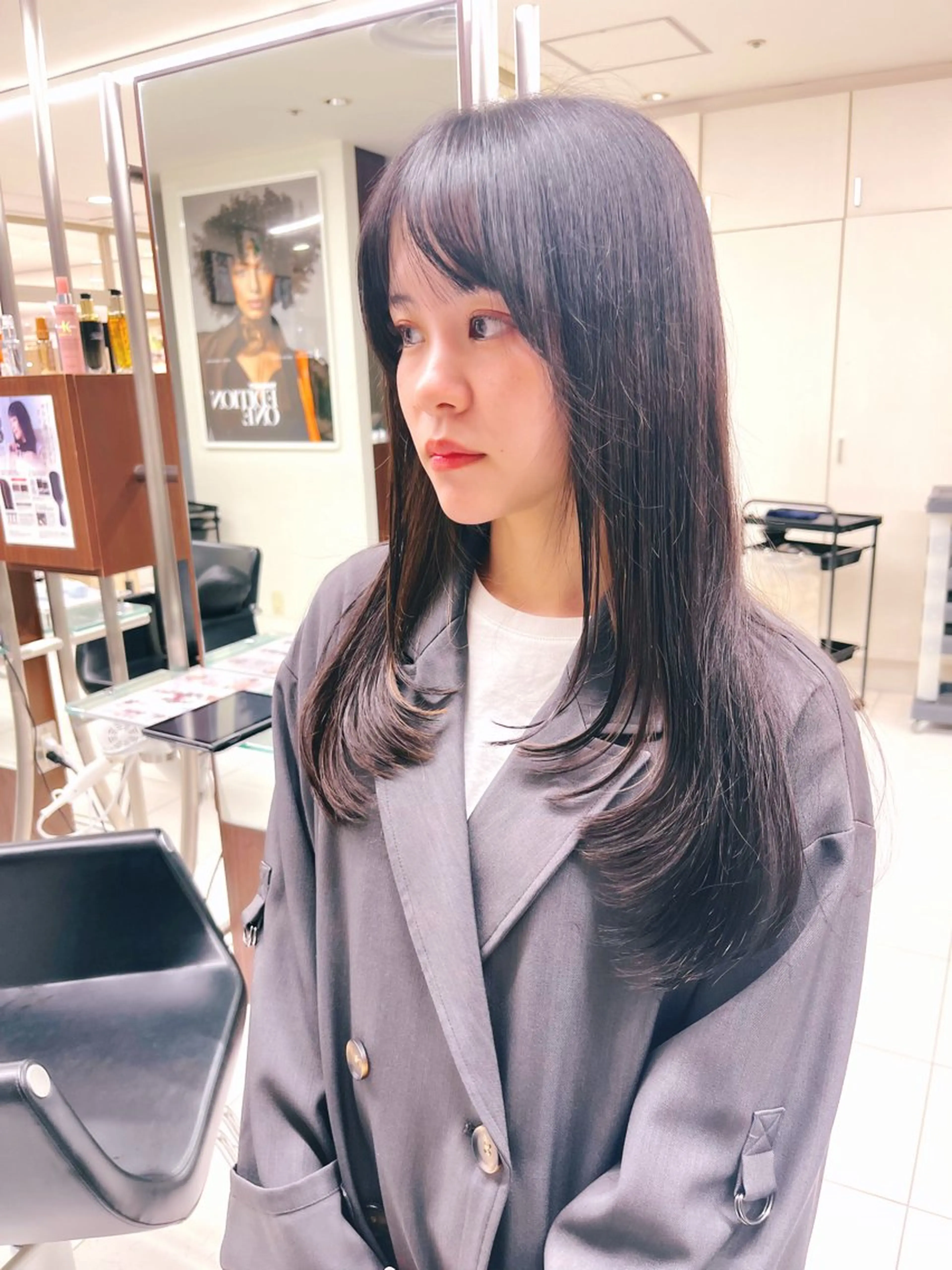【カットモデル募集中】韓国風顔周りレイヤーカット✂️の写真