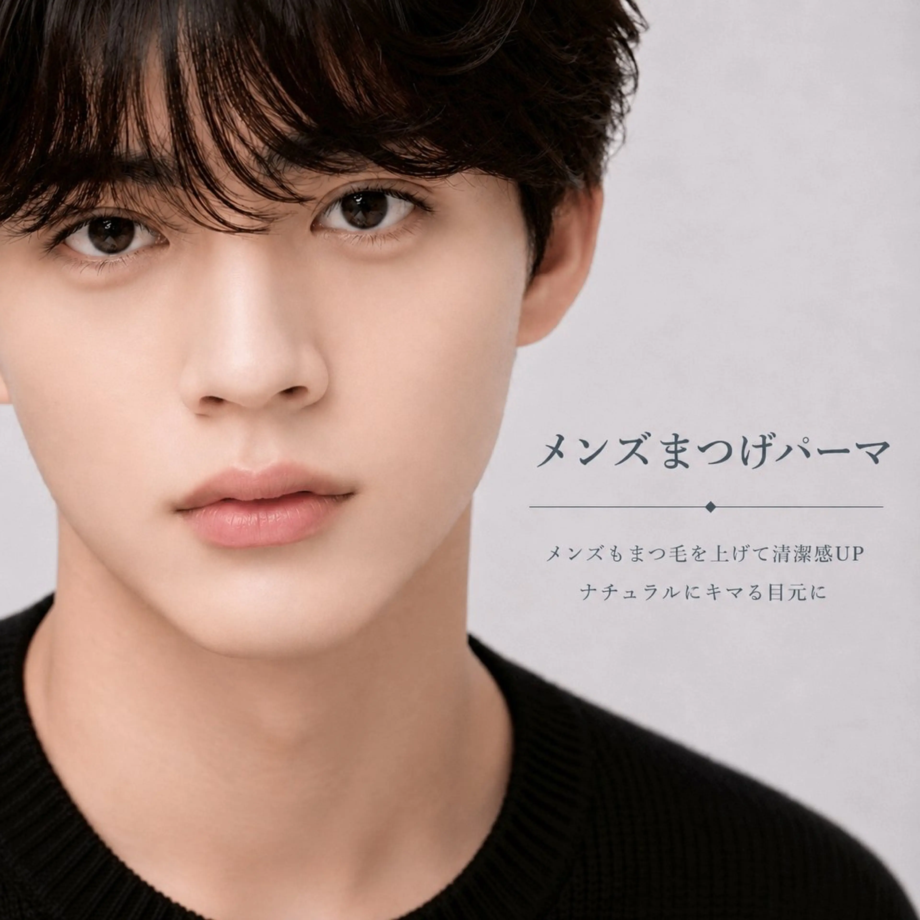 【gold course】メンズまつげパーマ(ナチュラル仕上げ)¥5,480の写真