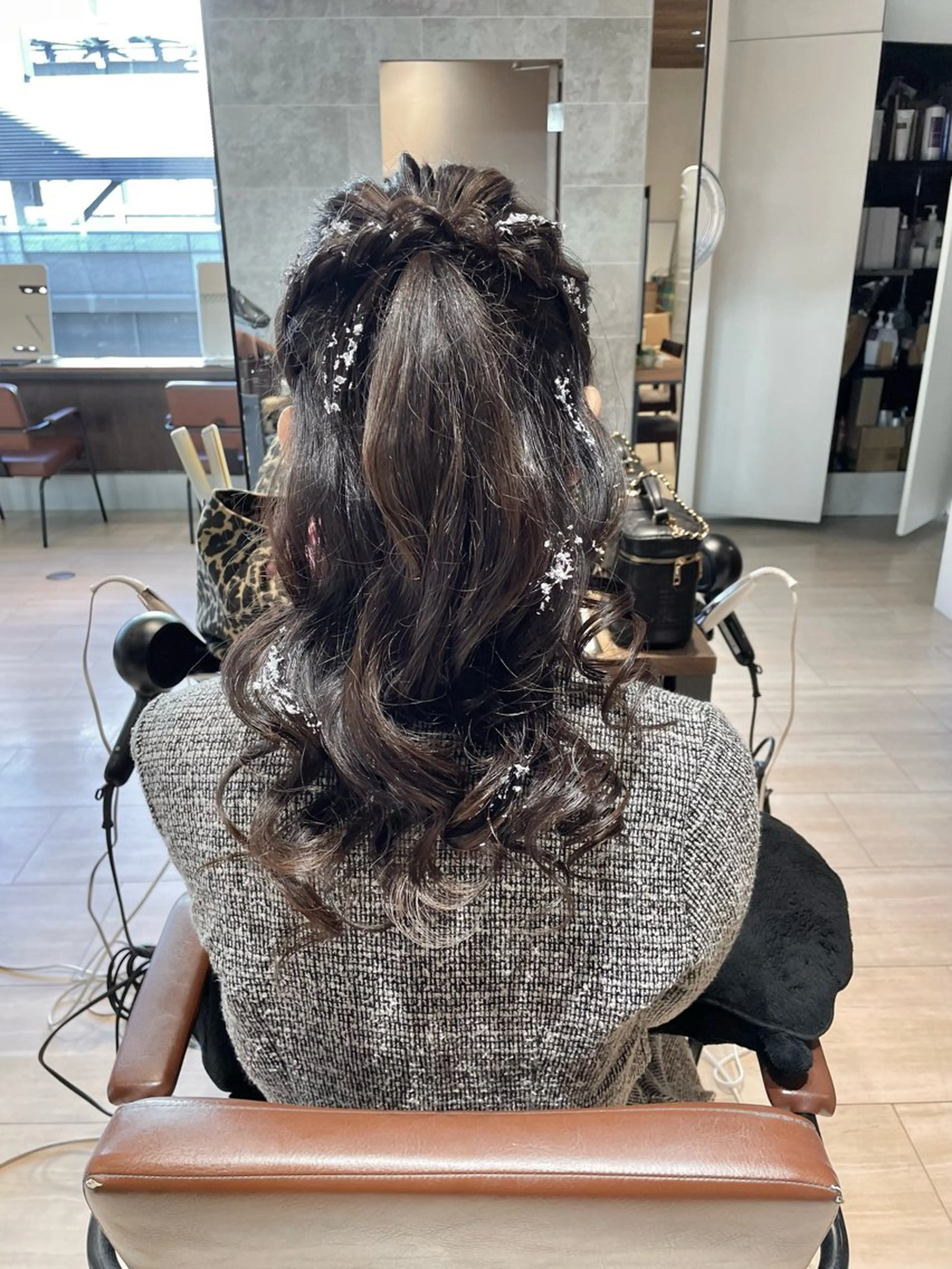 ヘアアレンジ ヘアセット レイヤーカット/ アレンジ/うみのヘアスタイル