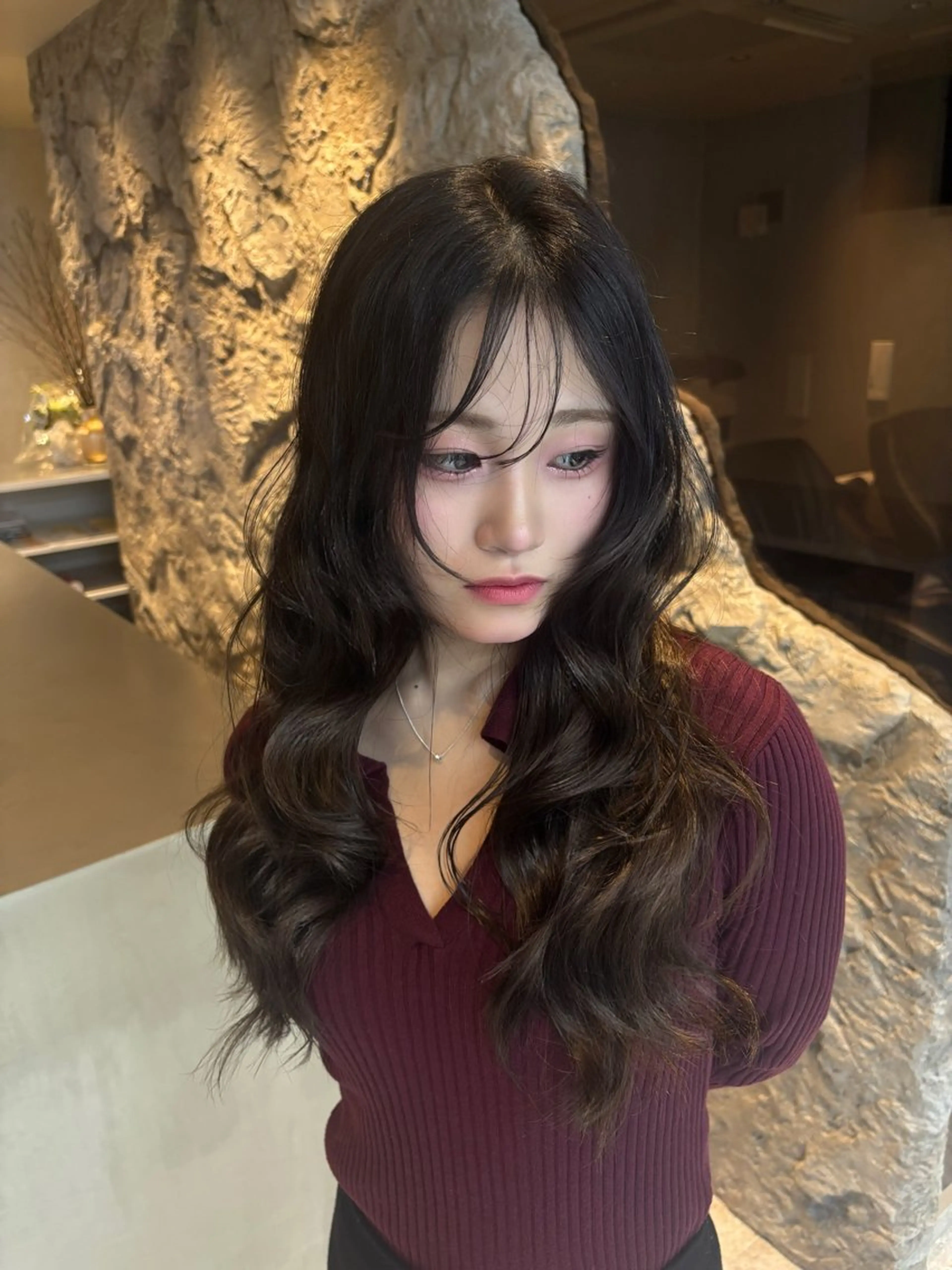 ロング ハッシュカット ハイレイヤー レイヤーカット Yuta✂︎ 韓国レイヤー🪽のヘアスタイル